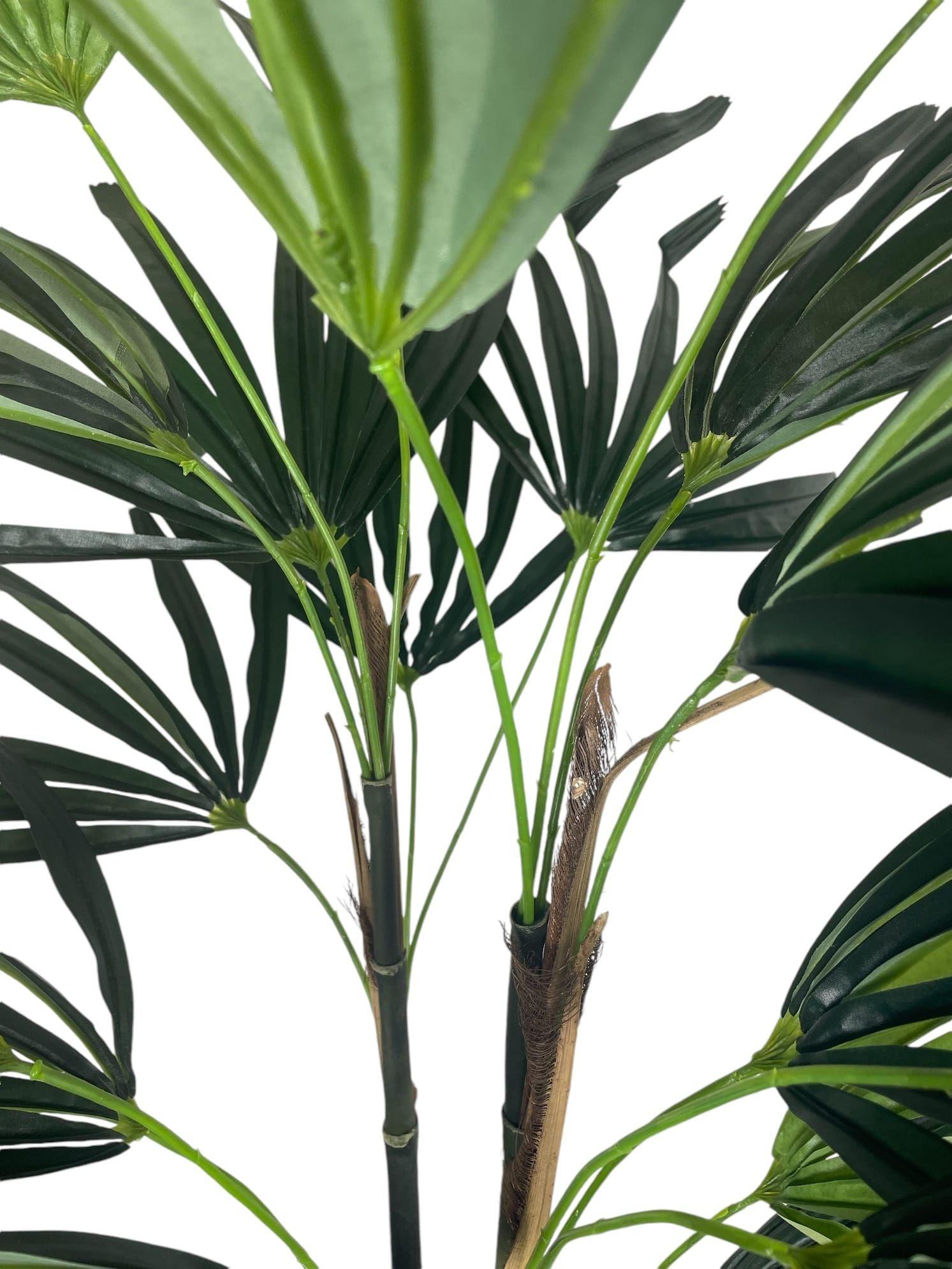 Palmera Raphis 150cm Artificial | Estilo Natural para Interiores y Vitrinas-2