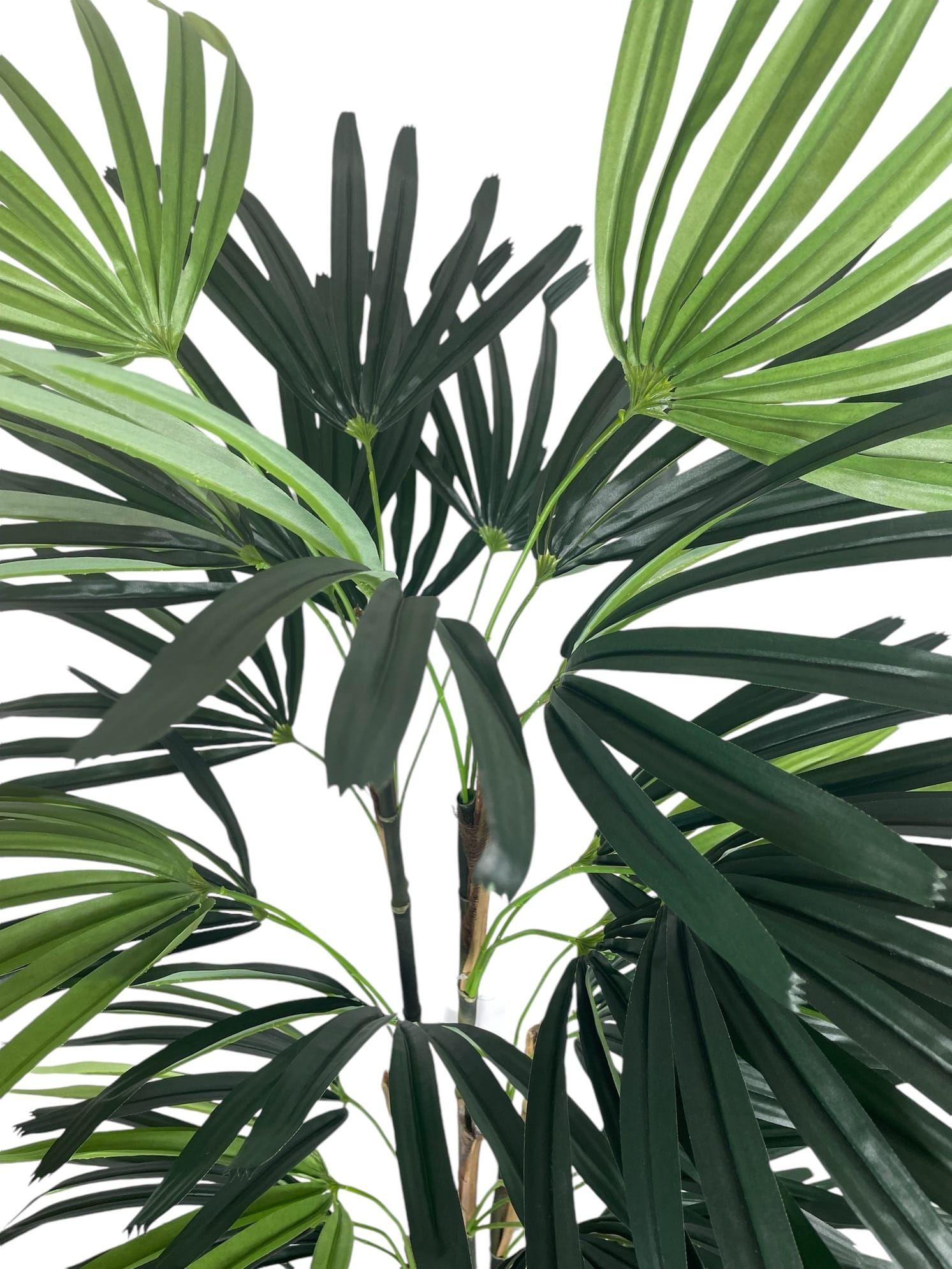 Palmera Raphis 150cm Artificial | Estilo Natural para Interiores y Vitrinas-3