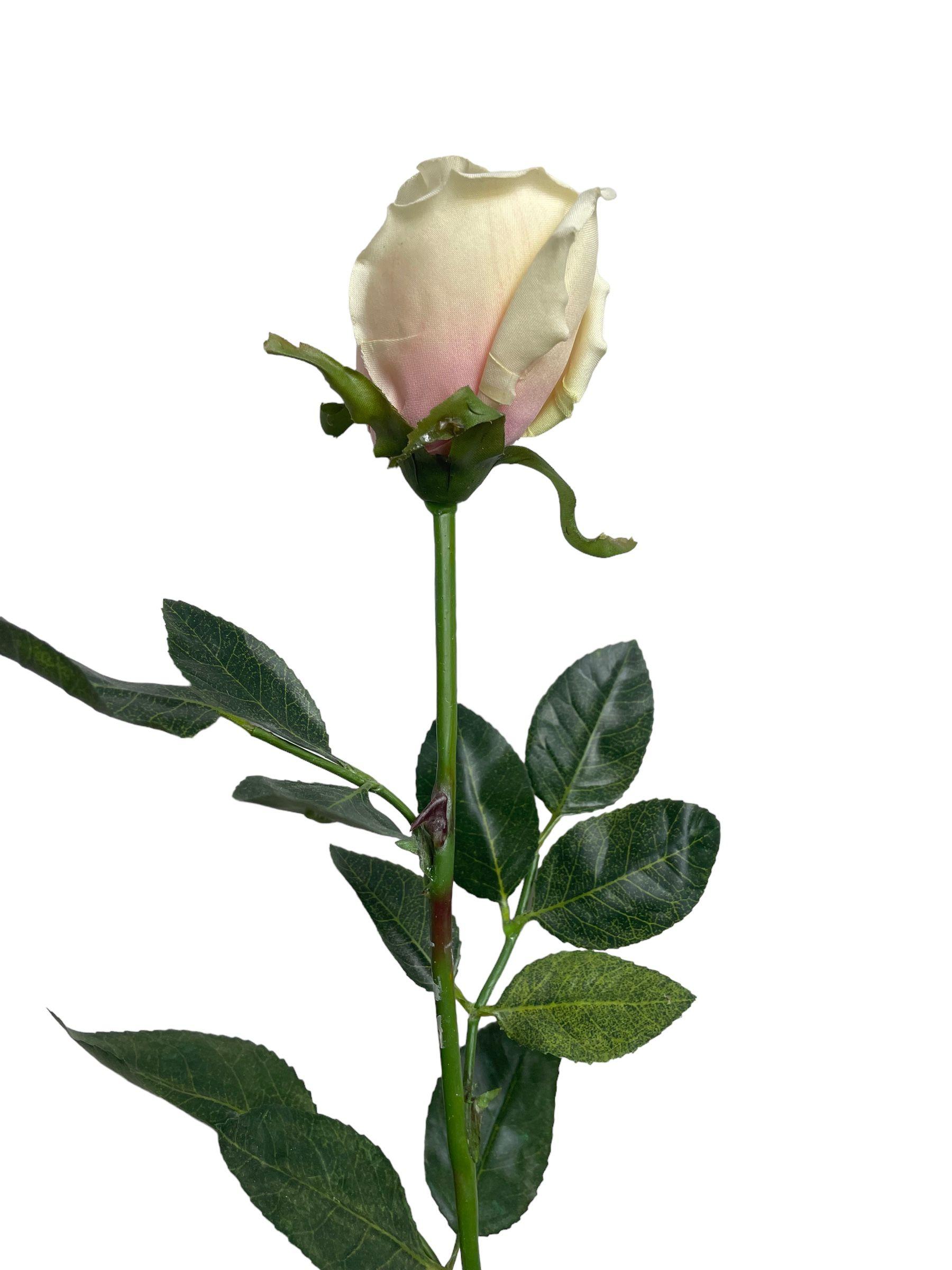 Flor Decorativa Rosa Crema 85cm-1
