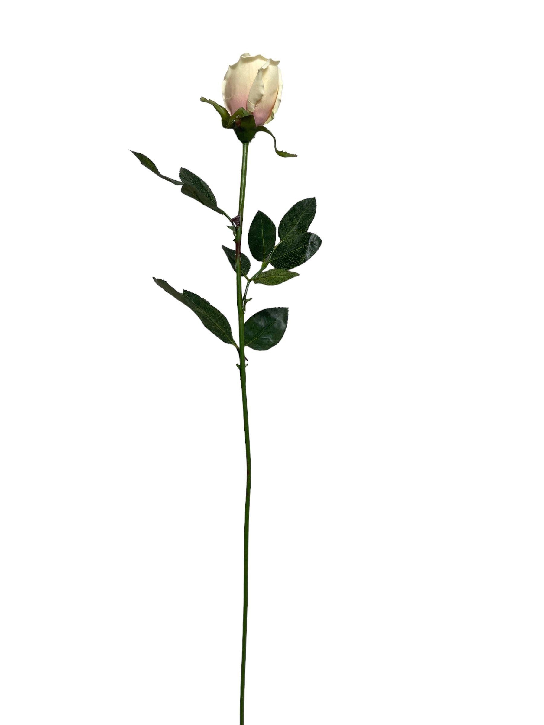 Flor Decorativa Rosa Crema 85cm-2