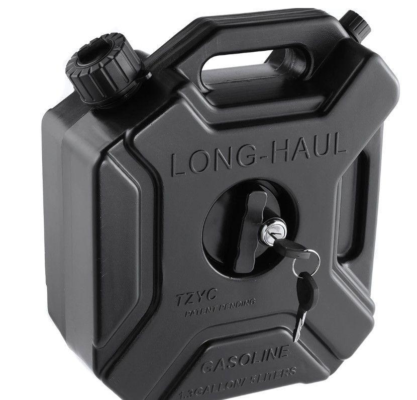 Bidón para Bencina Portátil Moto Plástico con Llave y Fijación-0