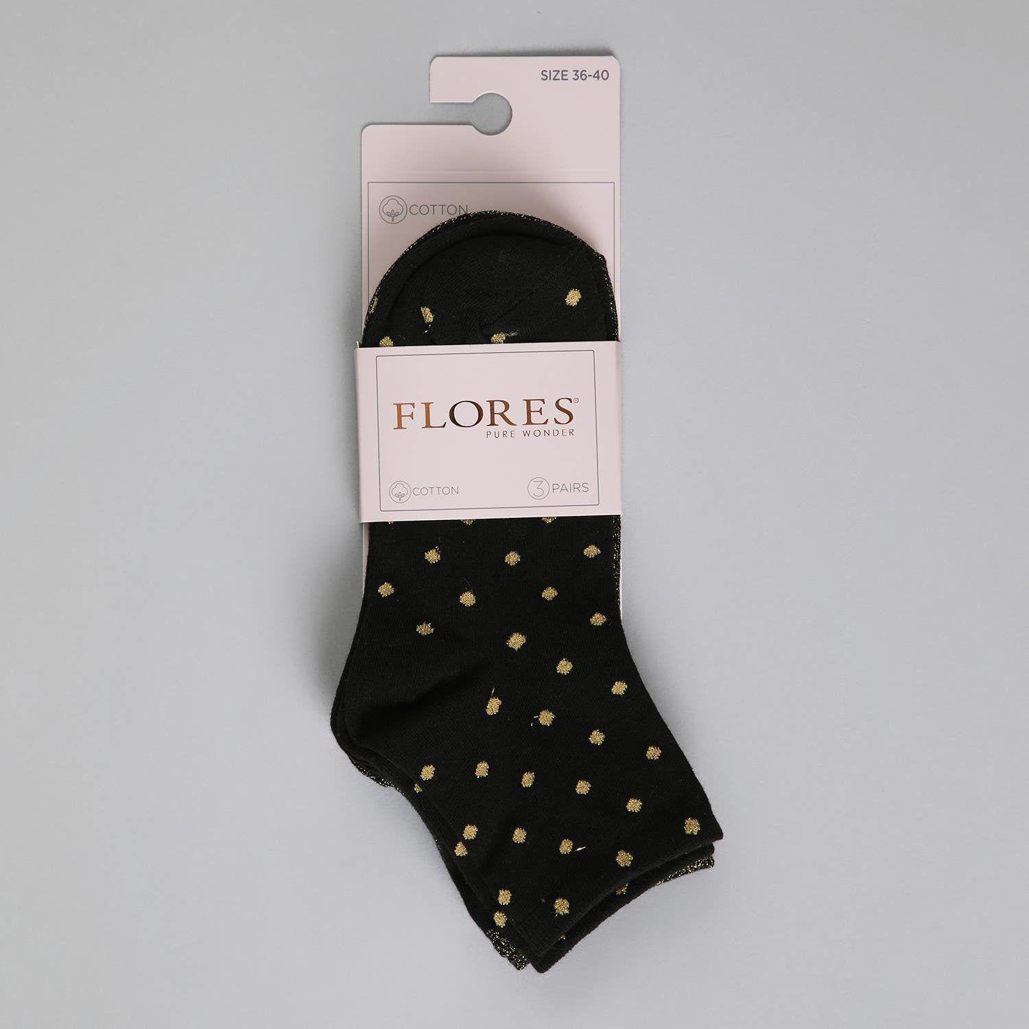 Calcetín 3X Pack Quarter Negro-0