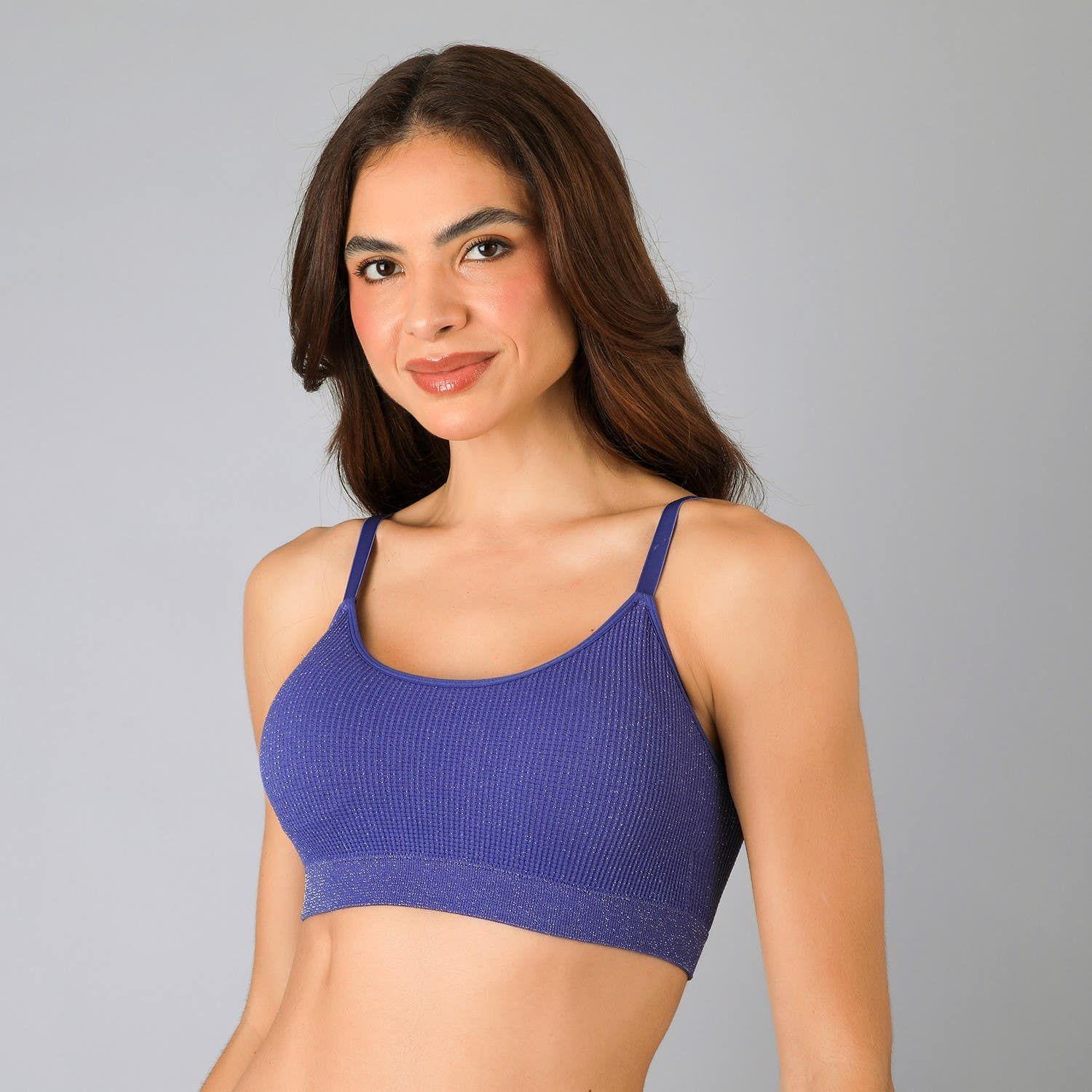 Sostén Peto Seamless Rib Lurex Marina-0