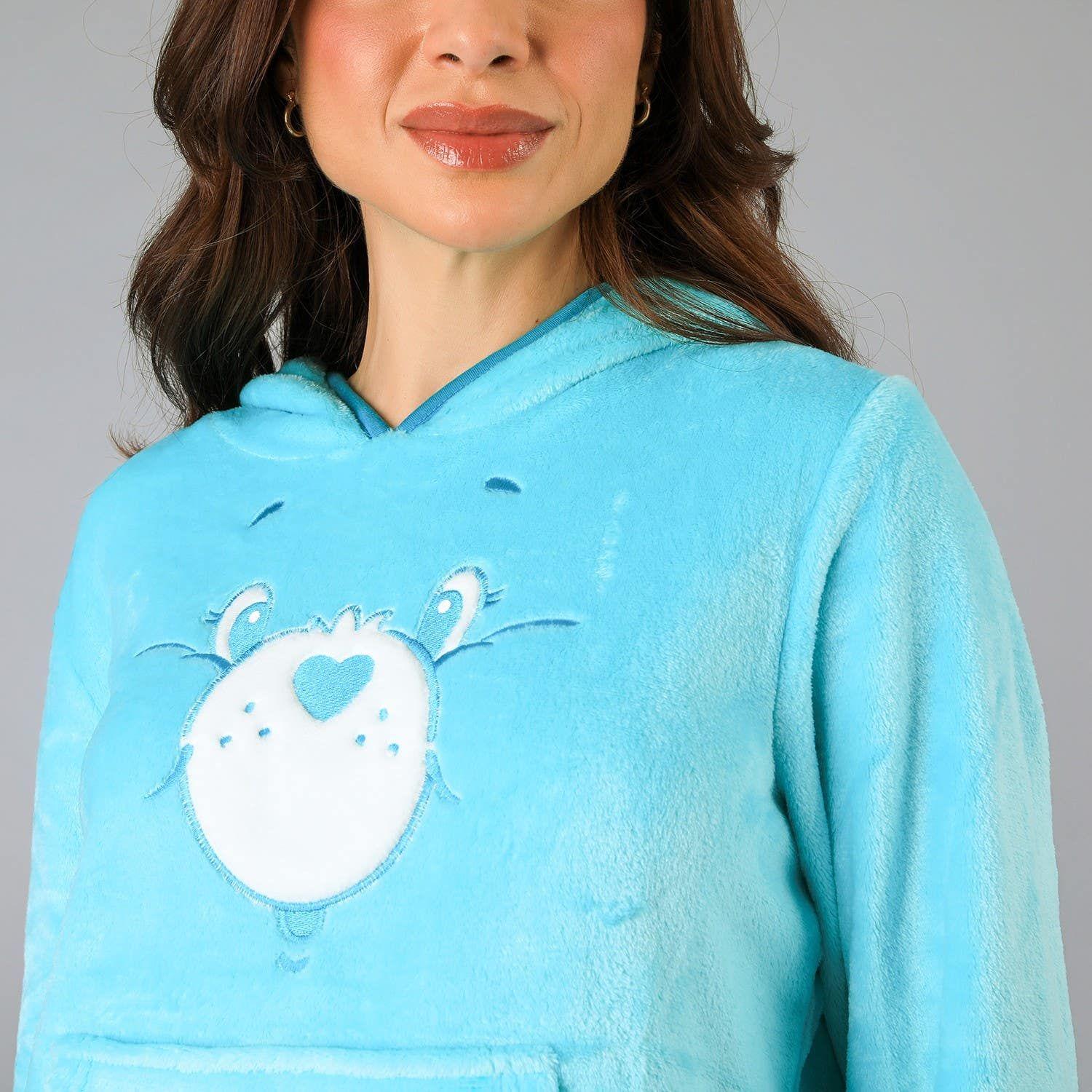 Pijama Coral/Microfleece Gorro Cariñositos Verde-3