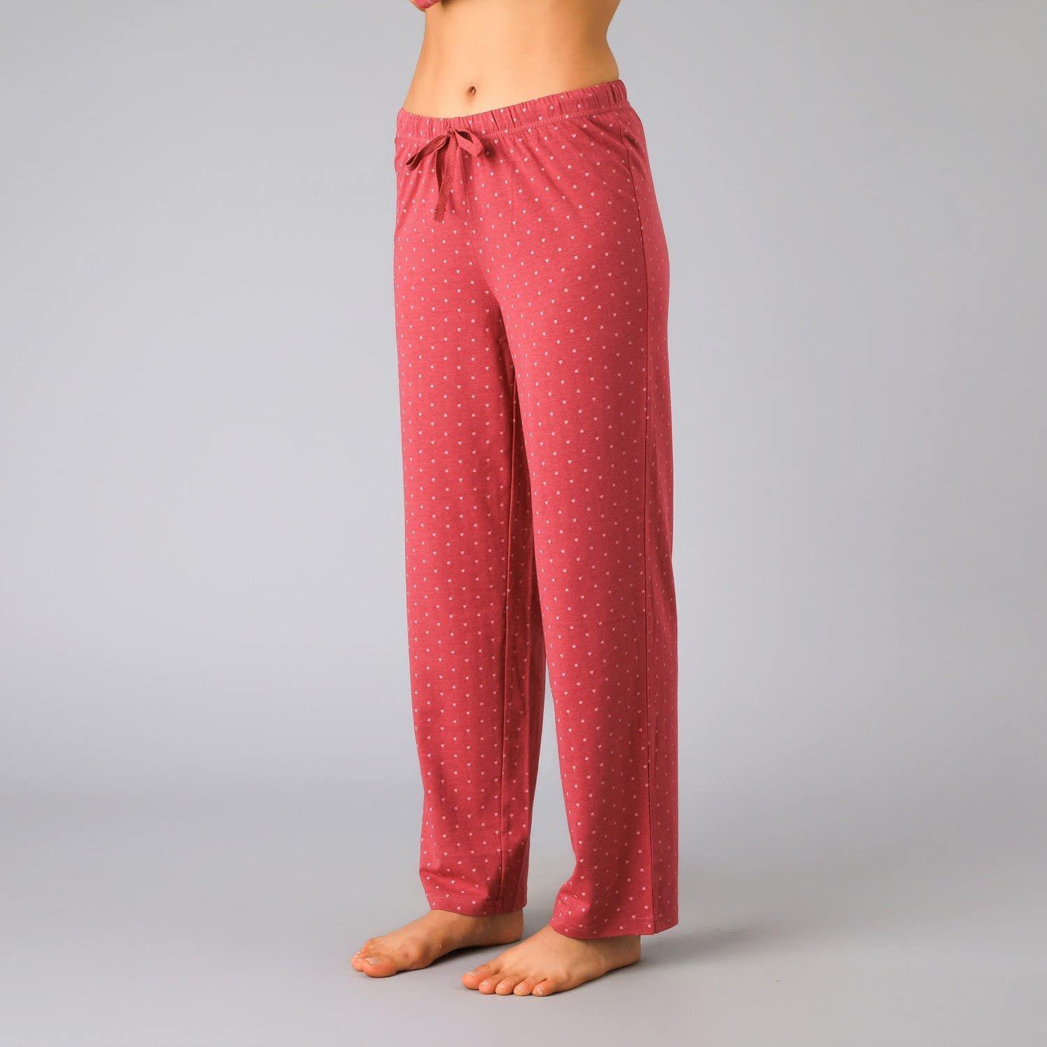 Pijama Cuello Redondo Rojo-3