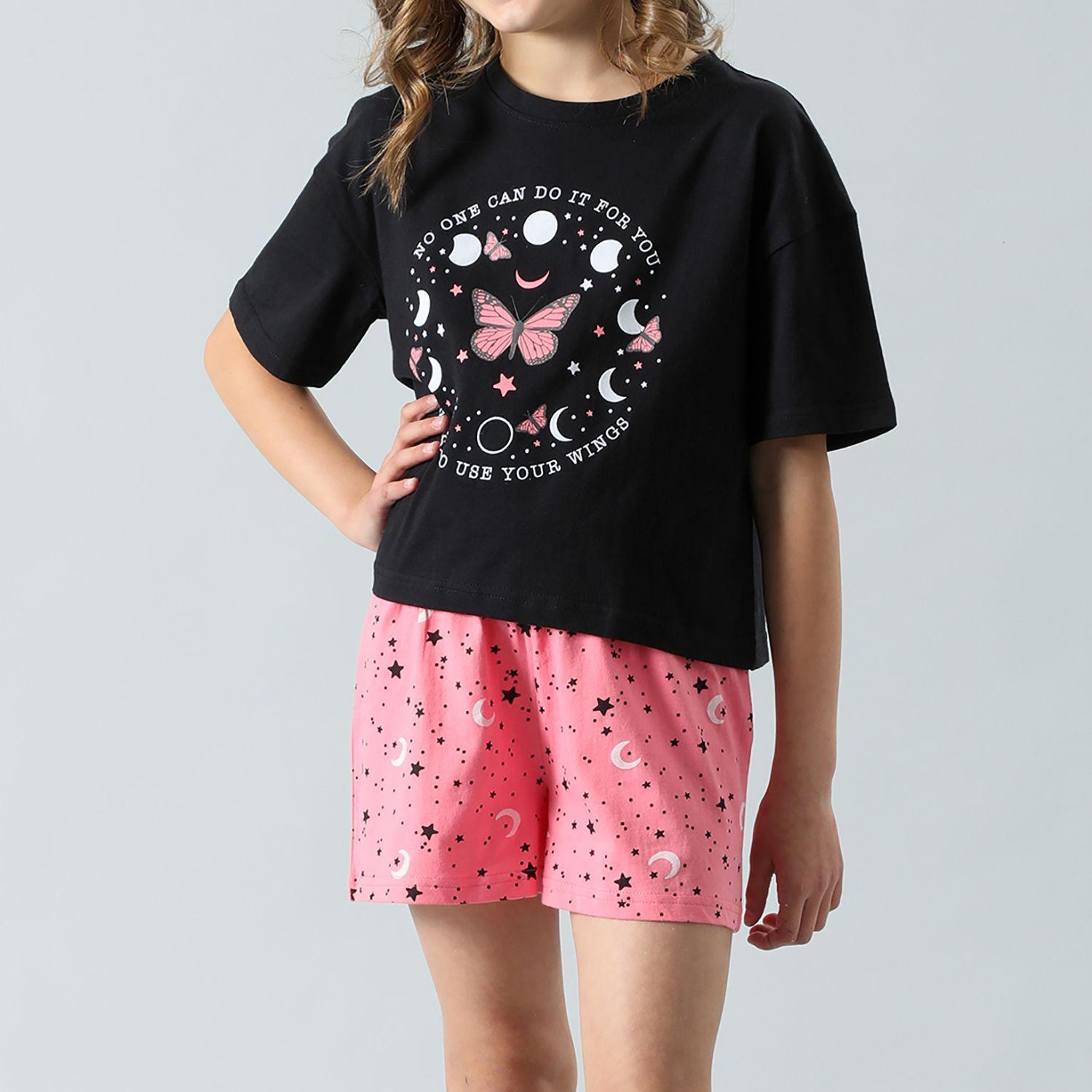 Pijama 2P M/Corta Cuadrada - Short-0