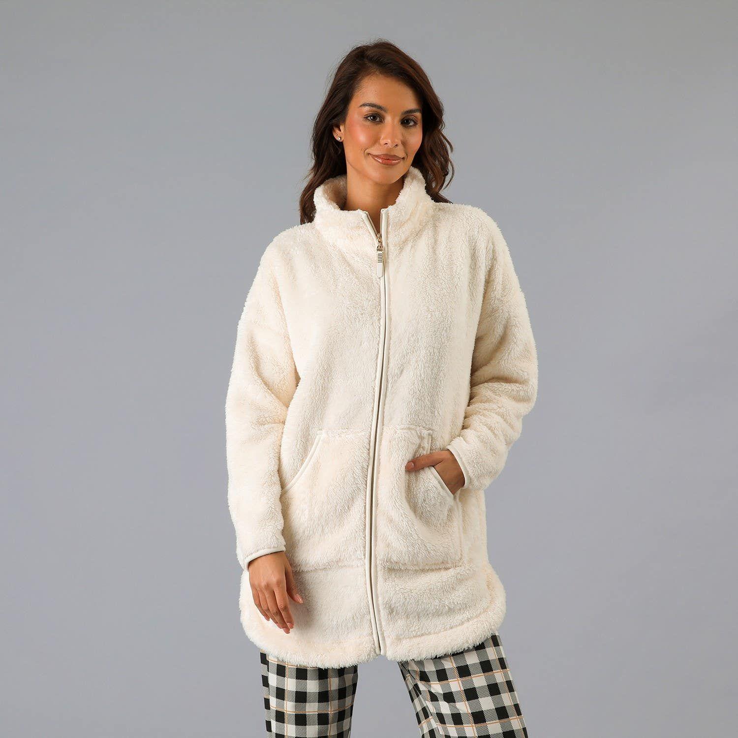 Polerón Coralfleece Cuello Alto Beige-0