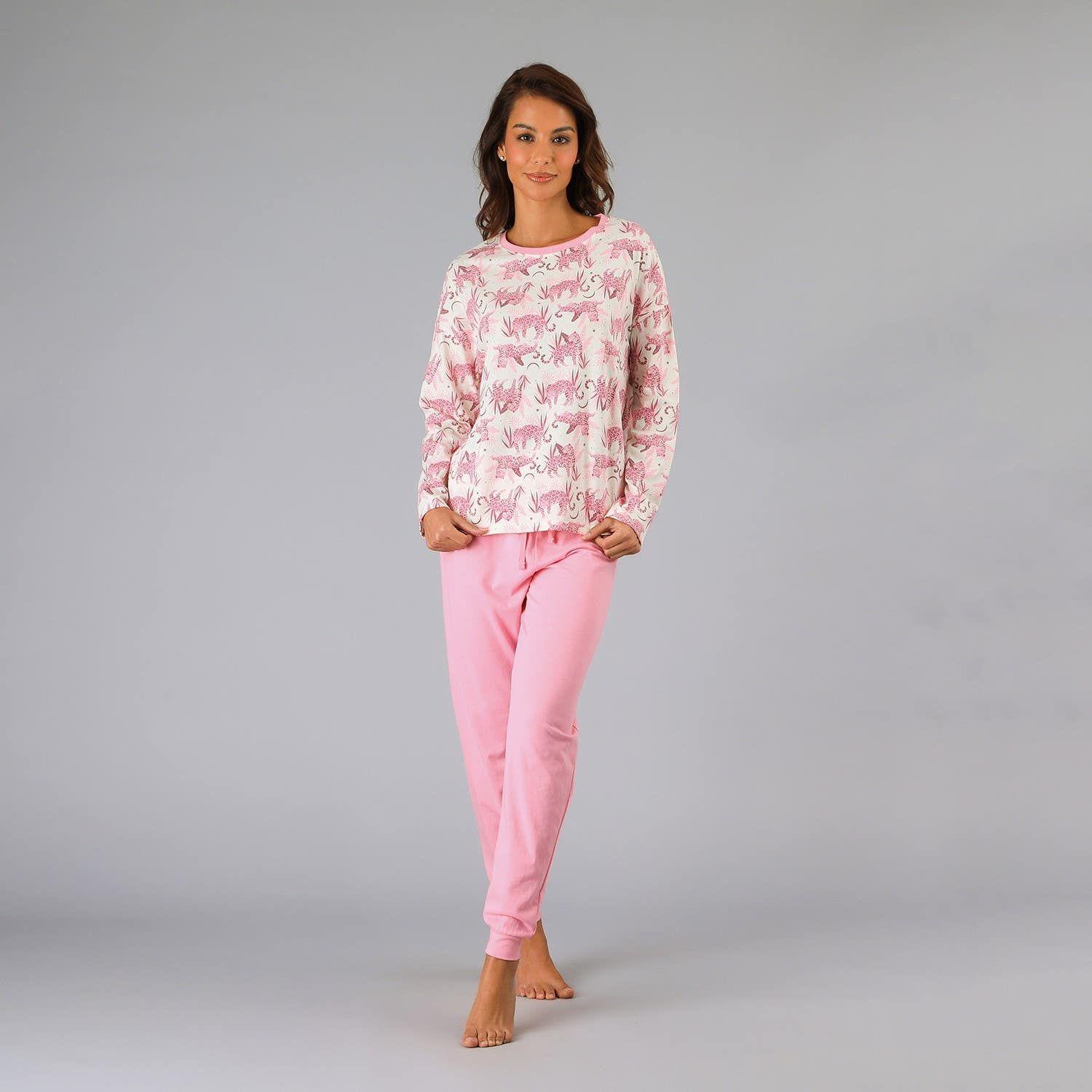 Pijamas Top + Pantalón En Caja Rosa Rubor-0