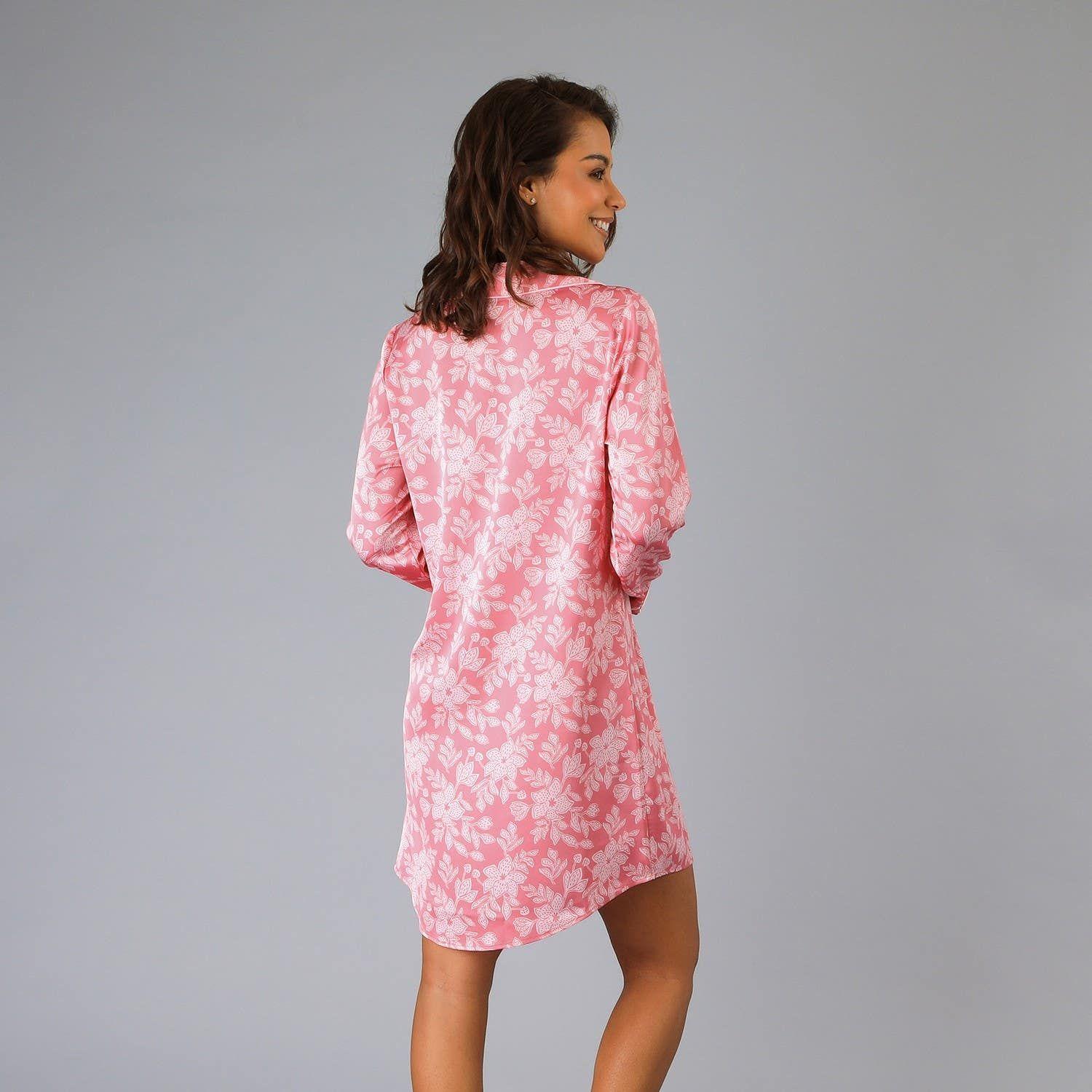 Camisero Satín Print Rosado-1