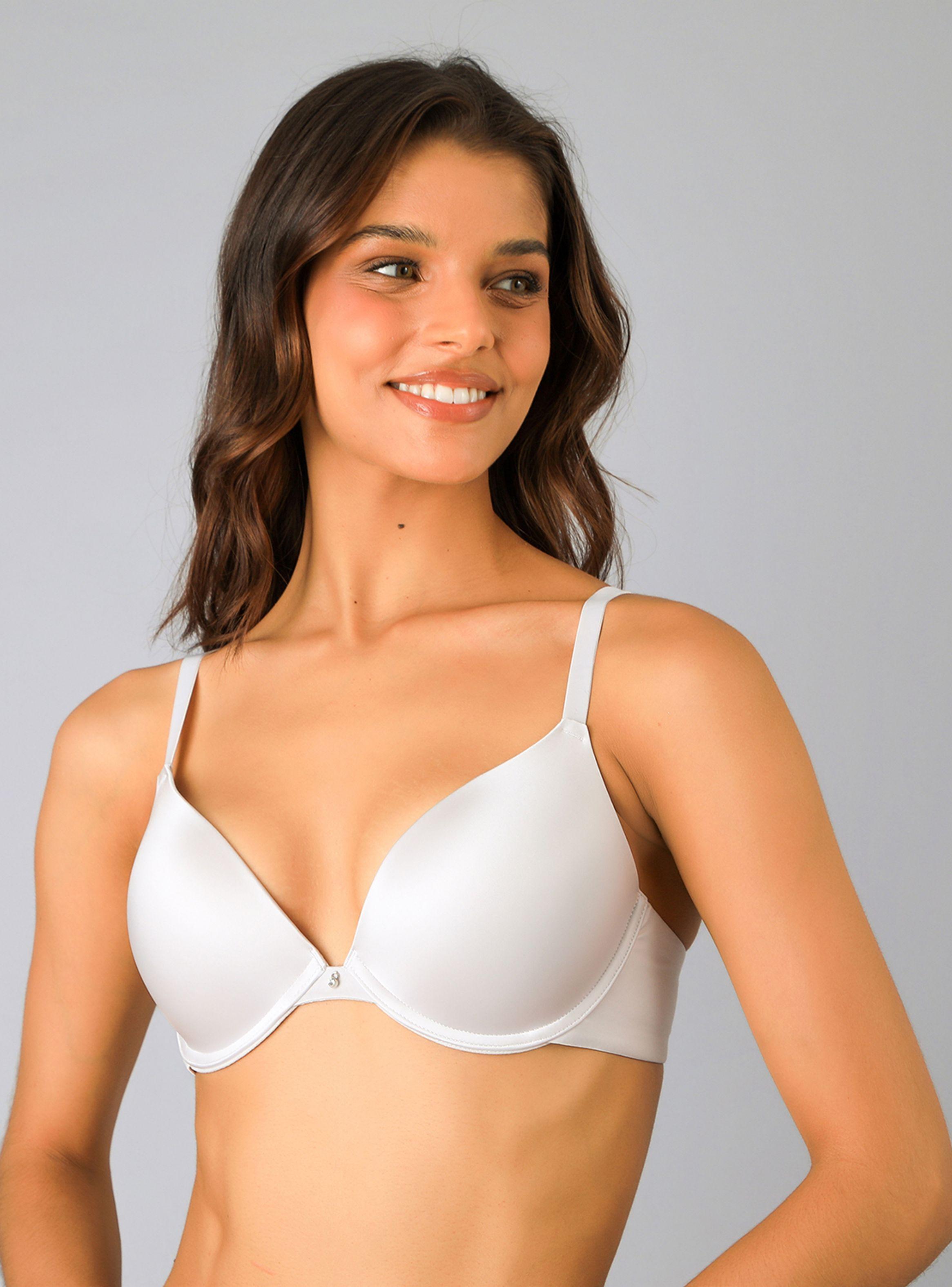 Sosten Push Up Microfibra Satinada Gris-0