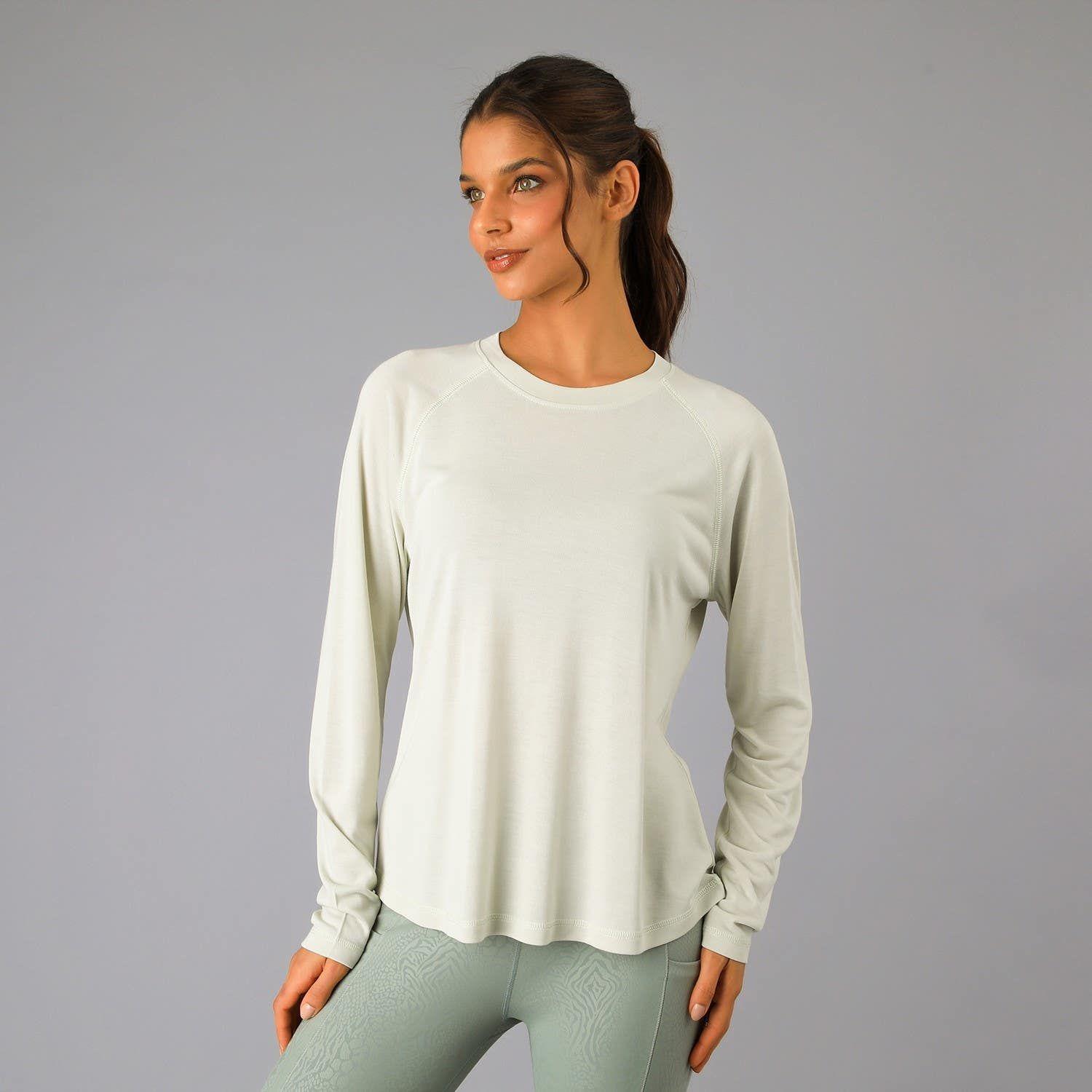 Polera Modal Manga Larga Verde-1