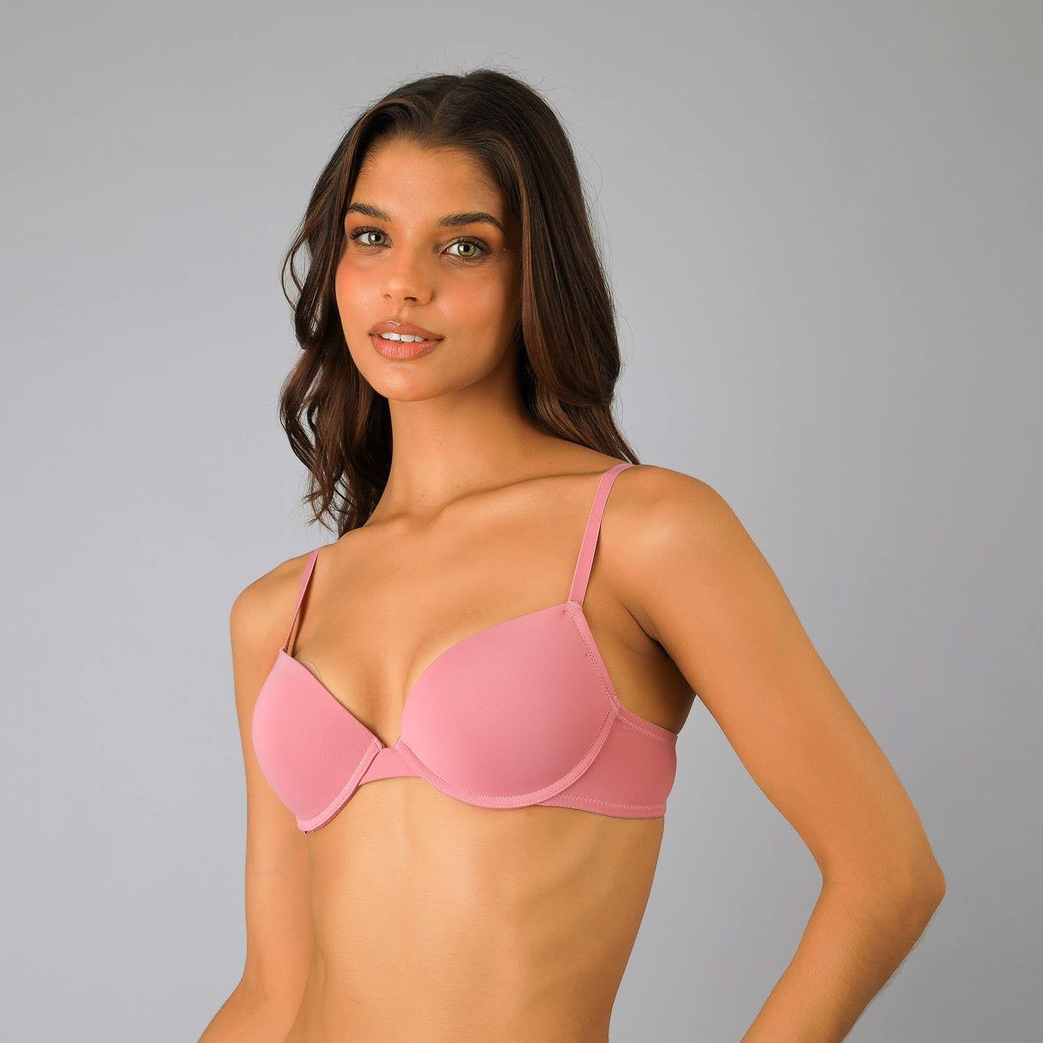 Pack 2X Sostén Balconet Push Up  Rosado-1