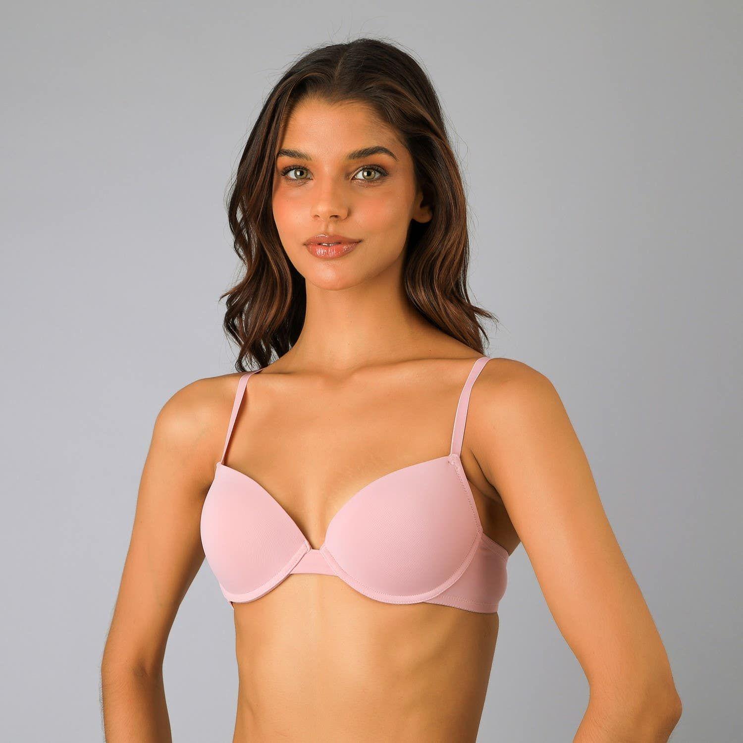 Pack 2X Sostén Balconet Push Up  Rosado-3