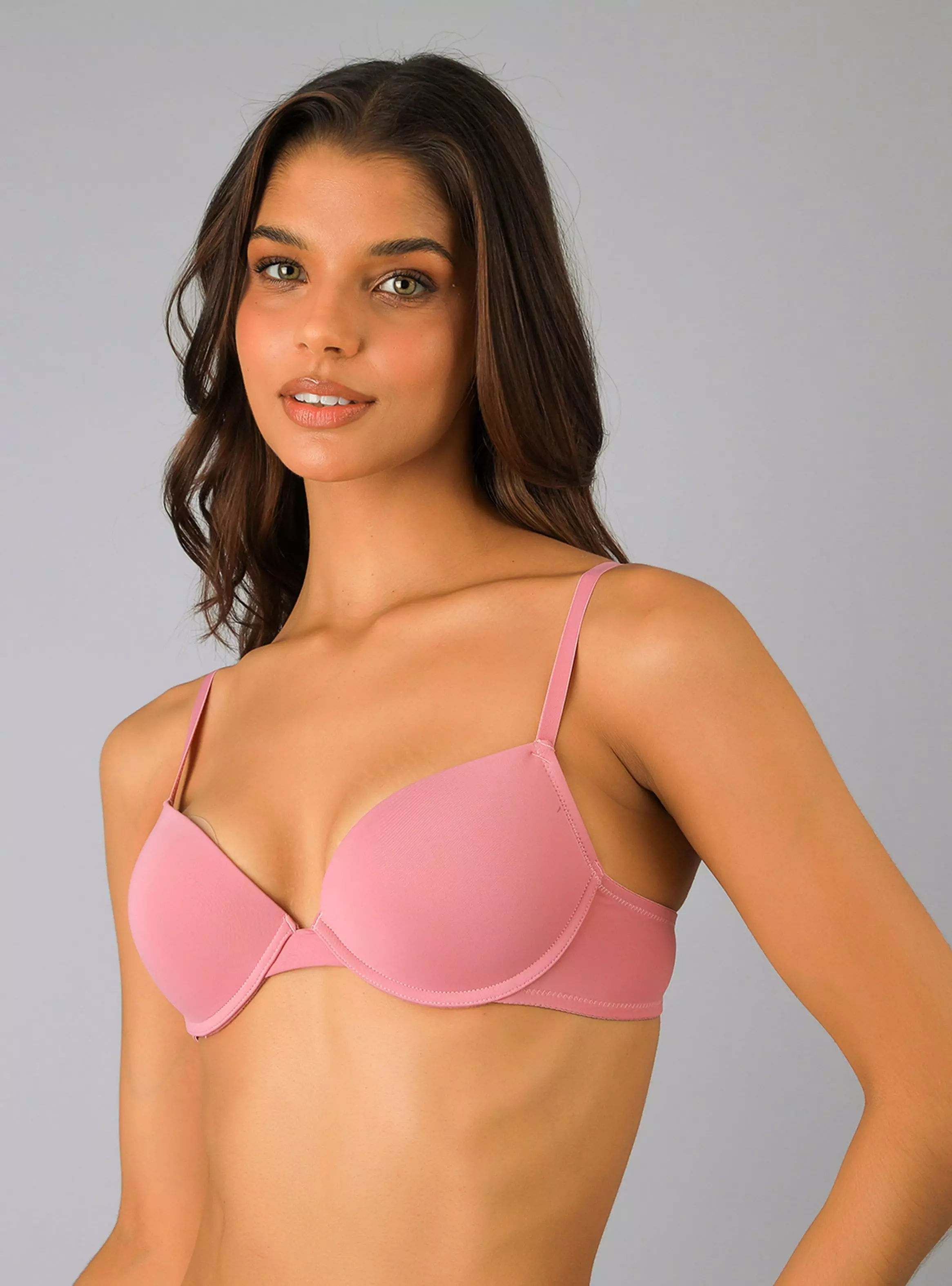 Pack 2X Sostén Balconet Push Up  Rosado-2