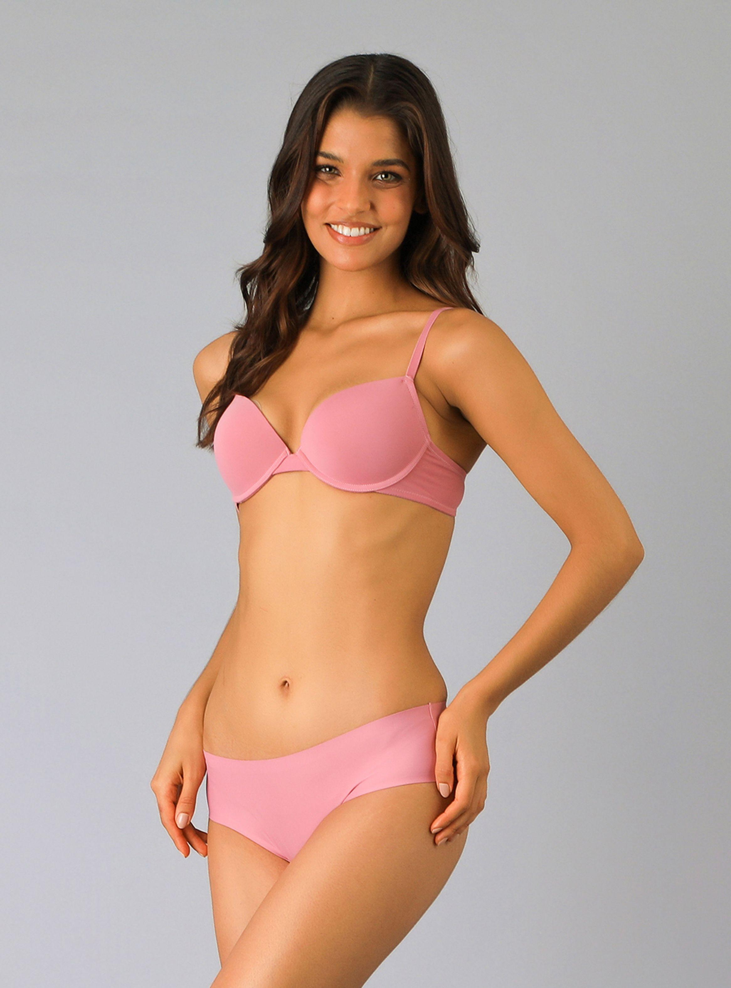 Pack 2X Sostén Balconet Push Up  Rosado-3