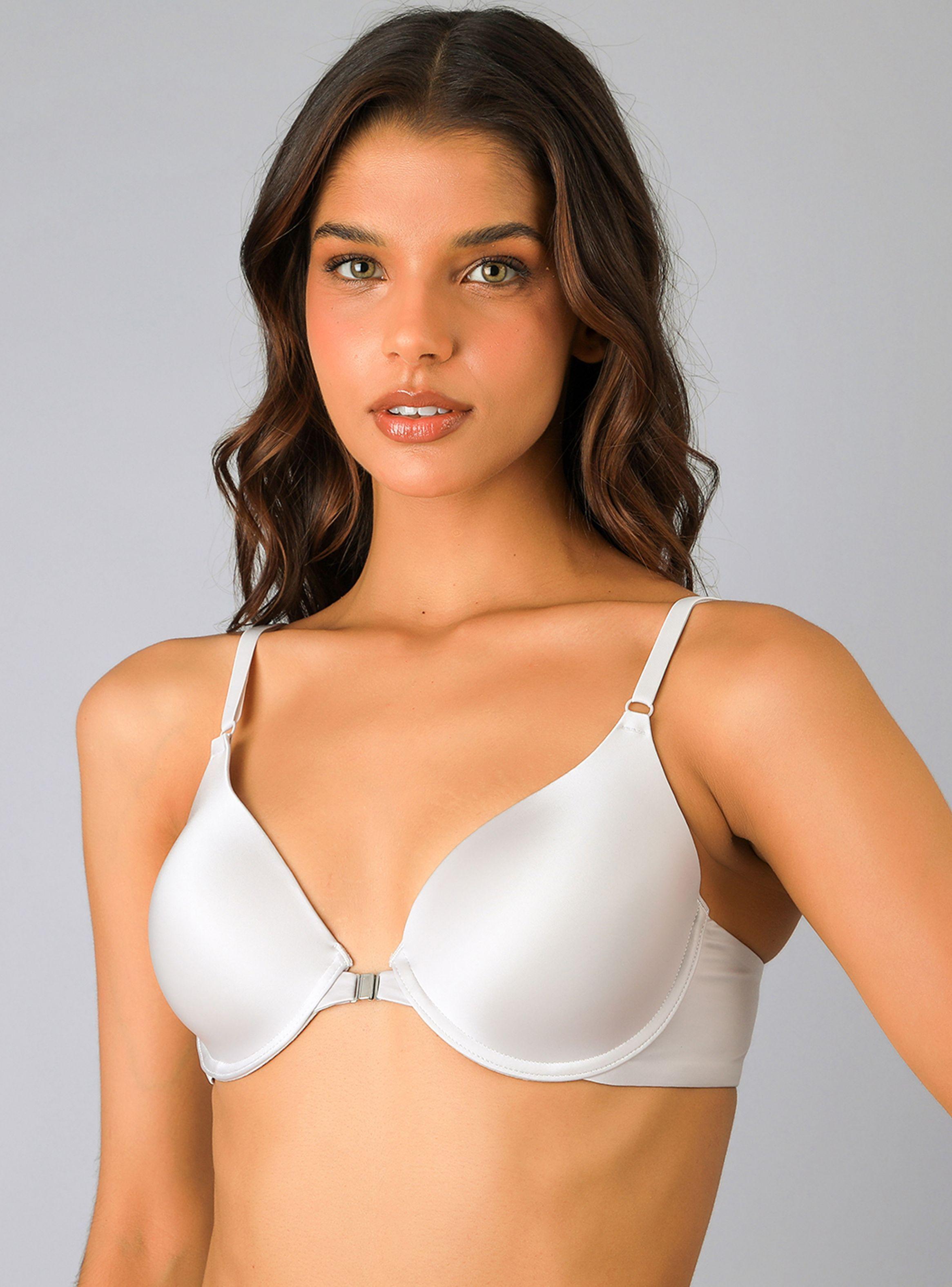 Sosten Broche Delantero Microfibra Satin Gris-0