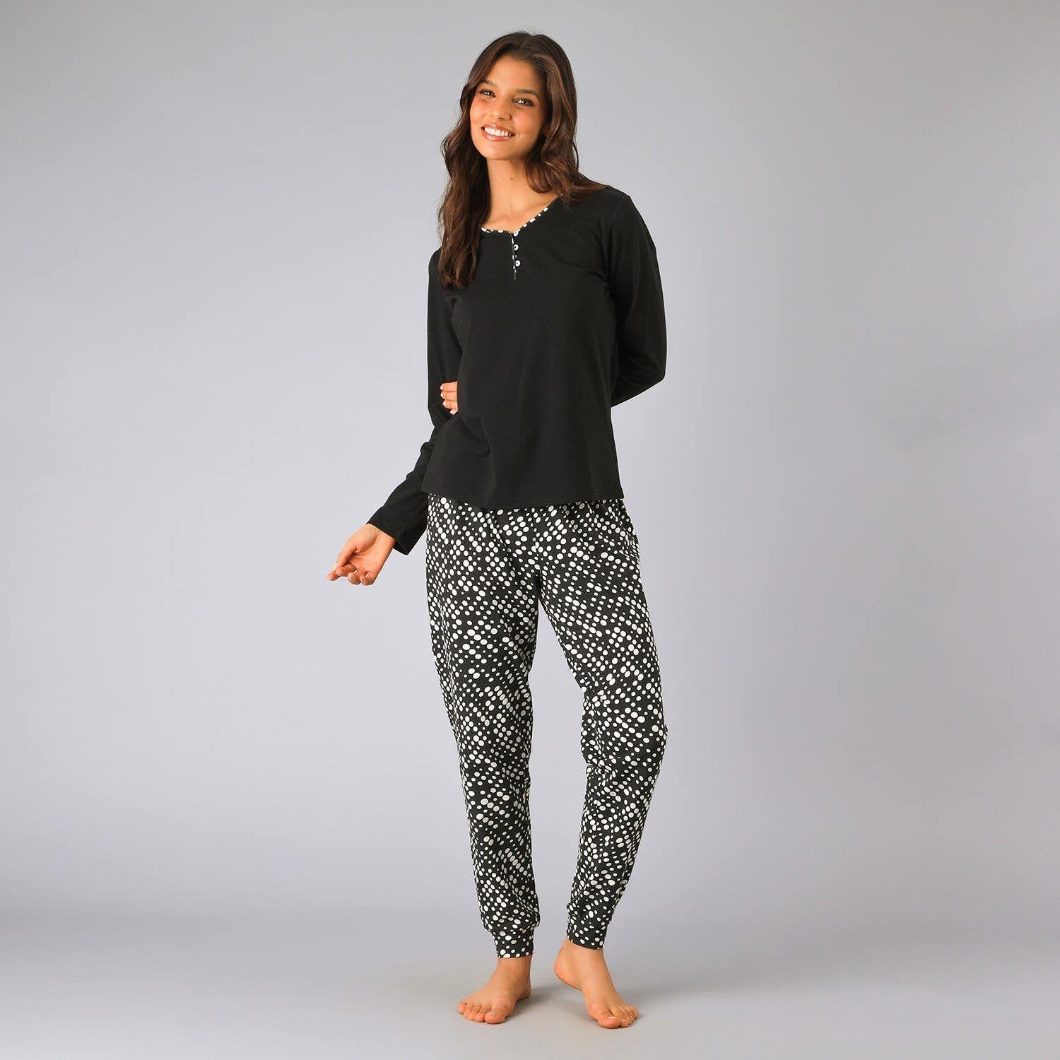 Pijama Abotonado Con Print-0