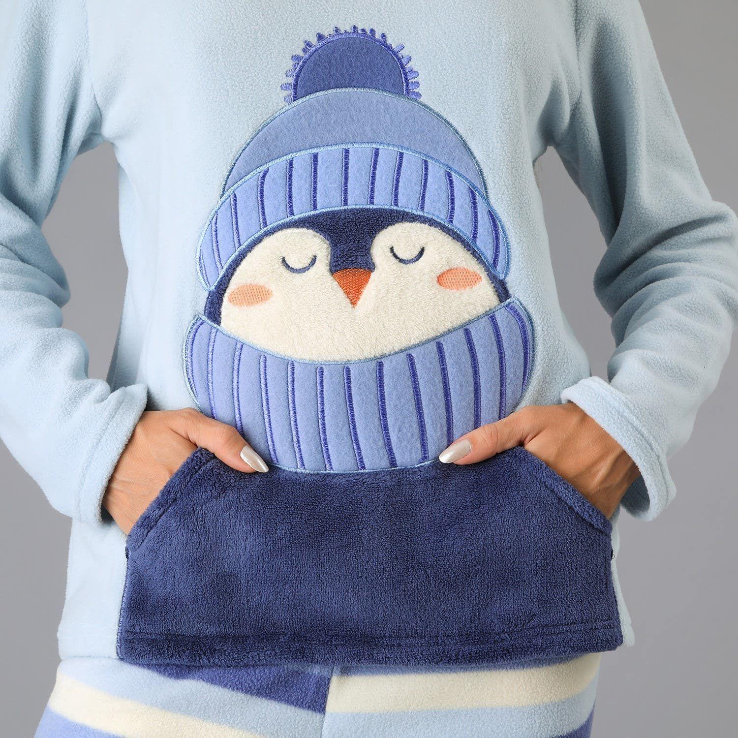 Pijama Micropolar Bolsillo-1