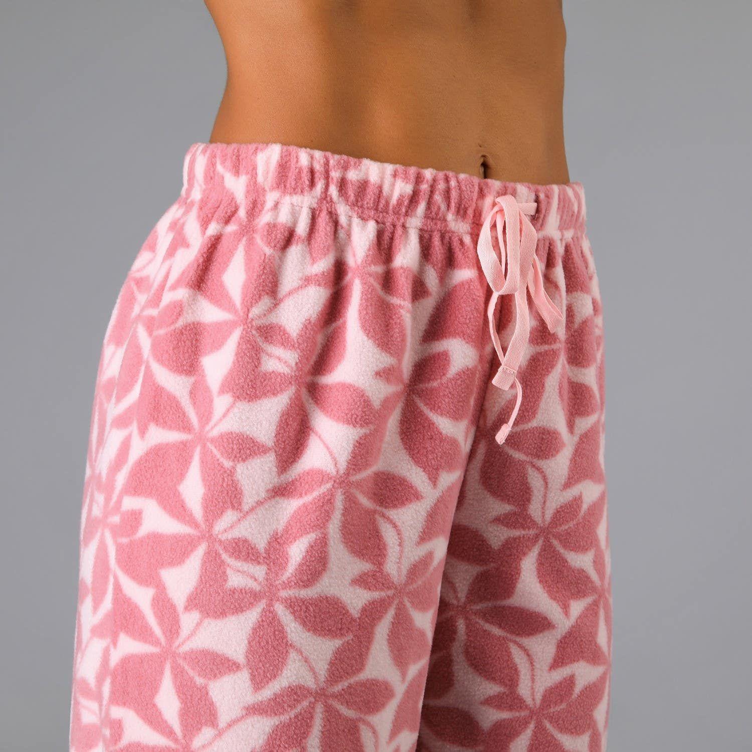 Pijama Cuello Print Rosado-3