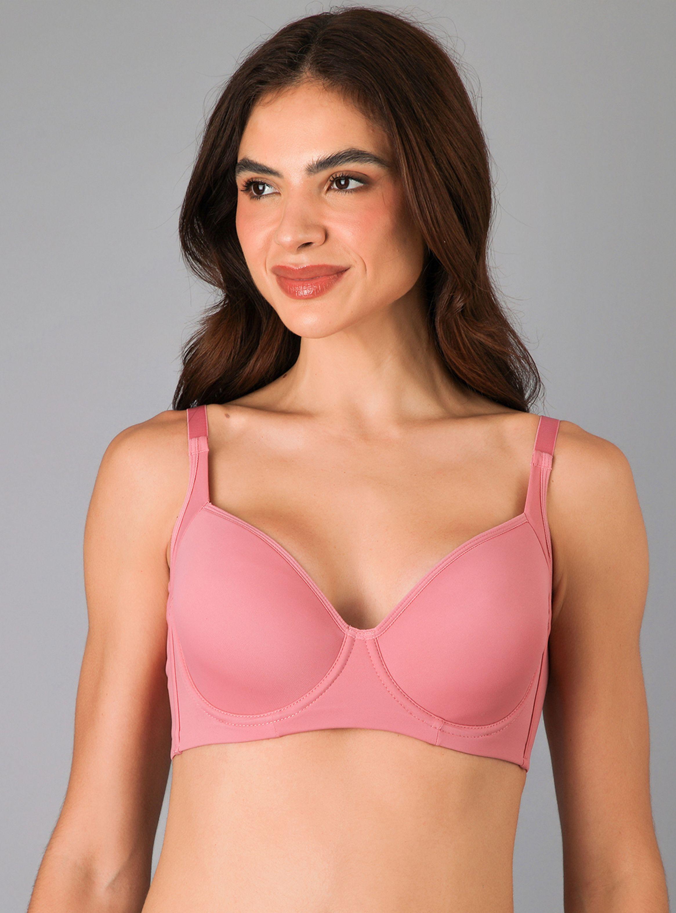 Sostén Spacer Lateral Alto Doble Rosado-0