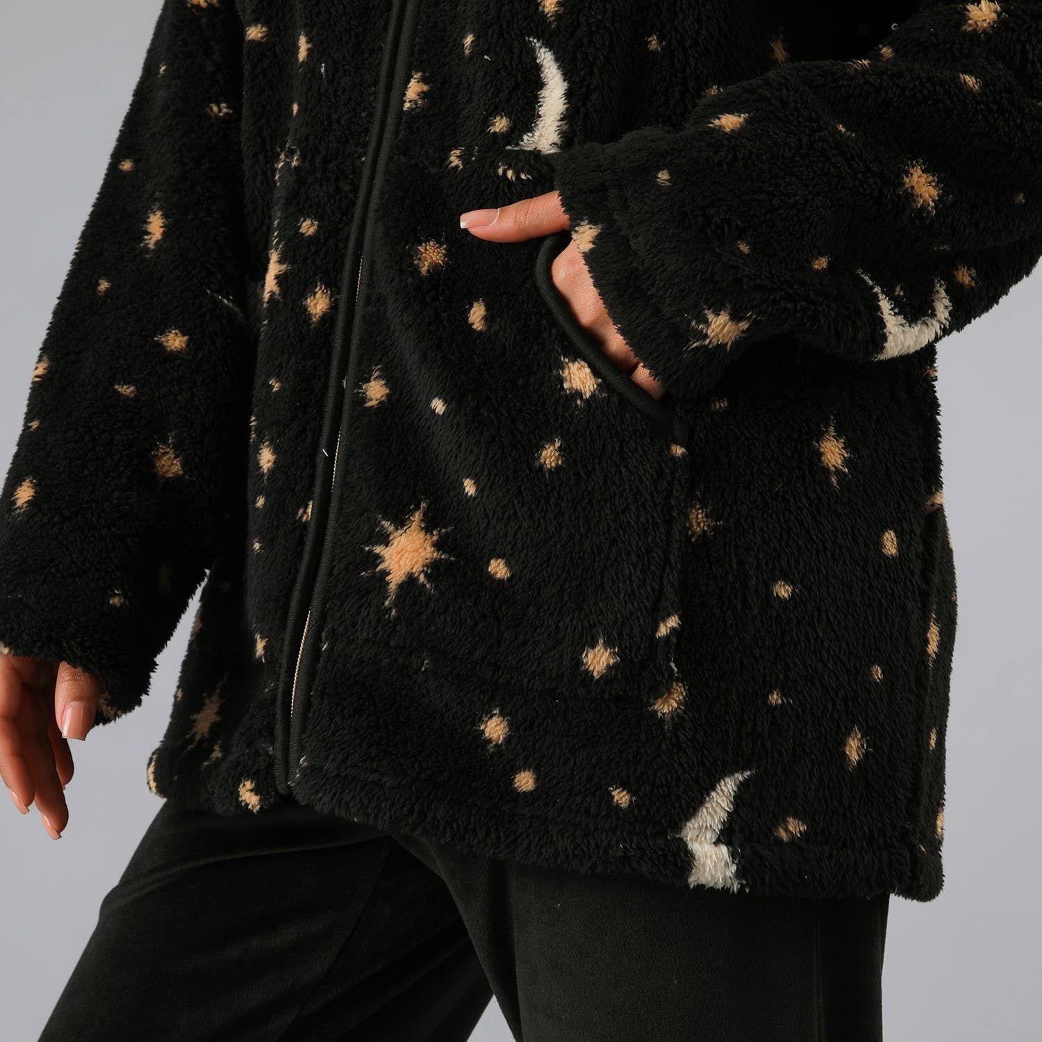 Polerón Coralfleece Con Gorro Aop-2