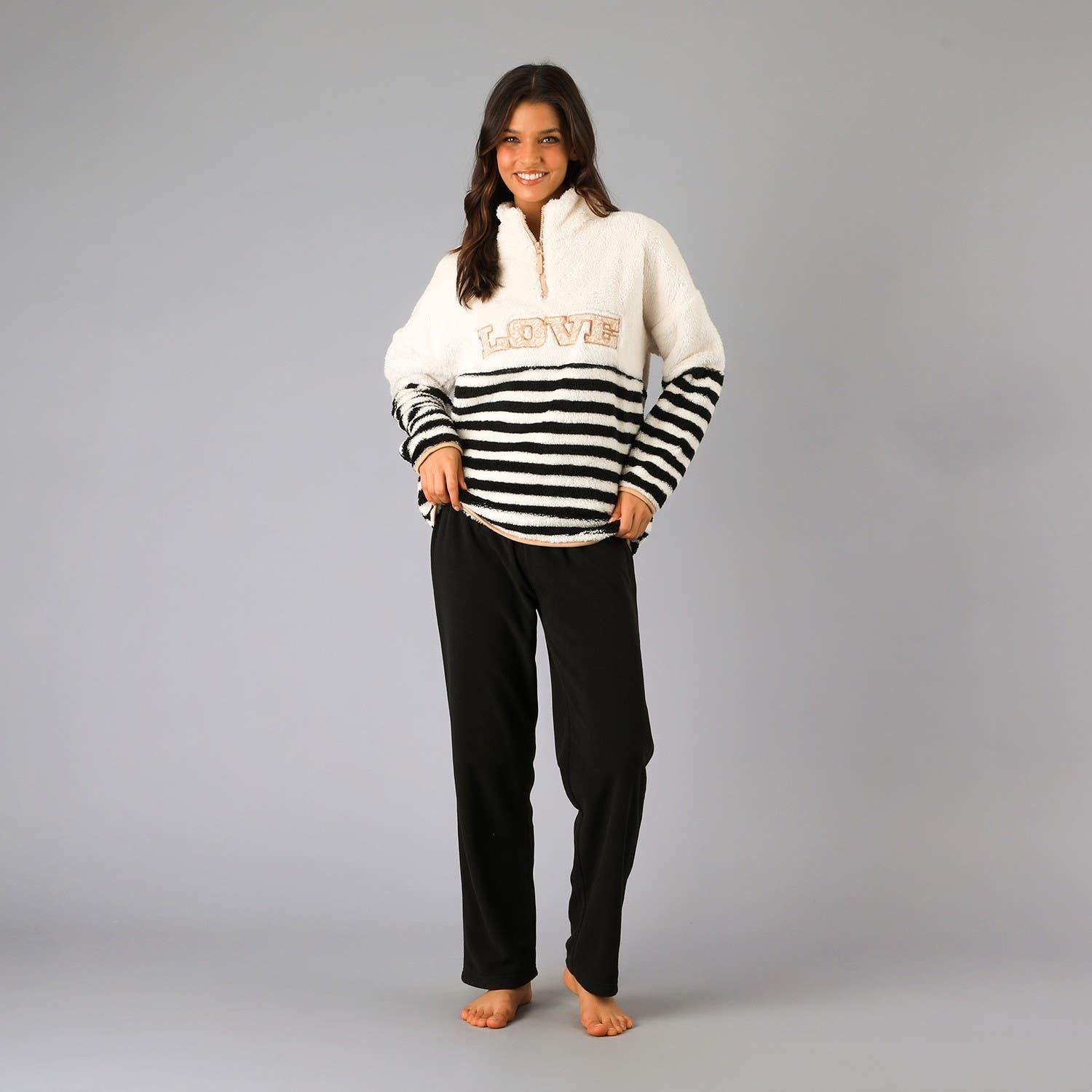 Pijama Coral/Microfleece Medio Cierre-0