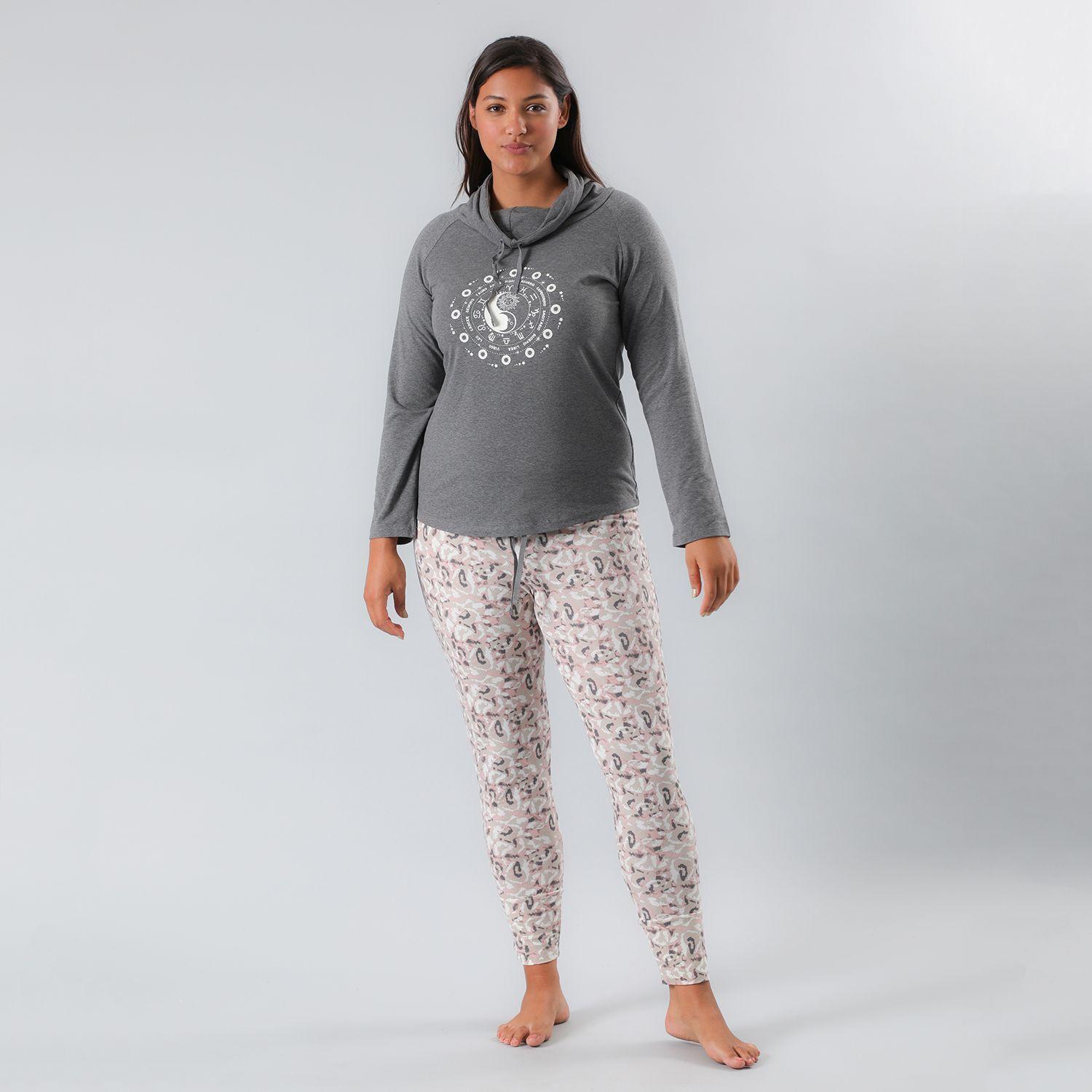 Pijama Cuello Alto Pant Ajustado-0