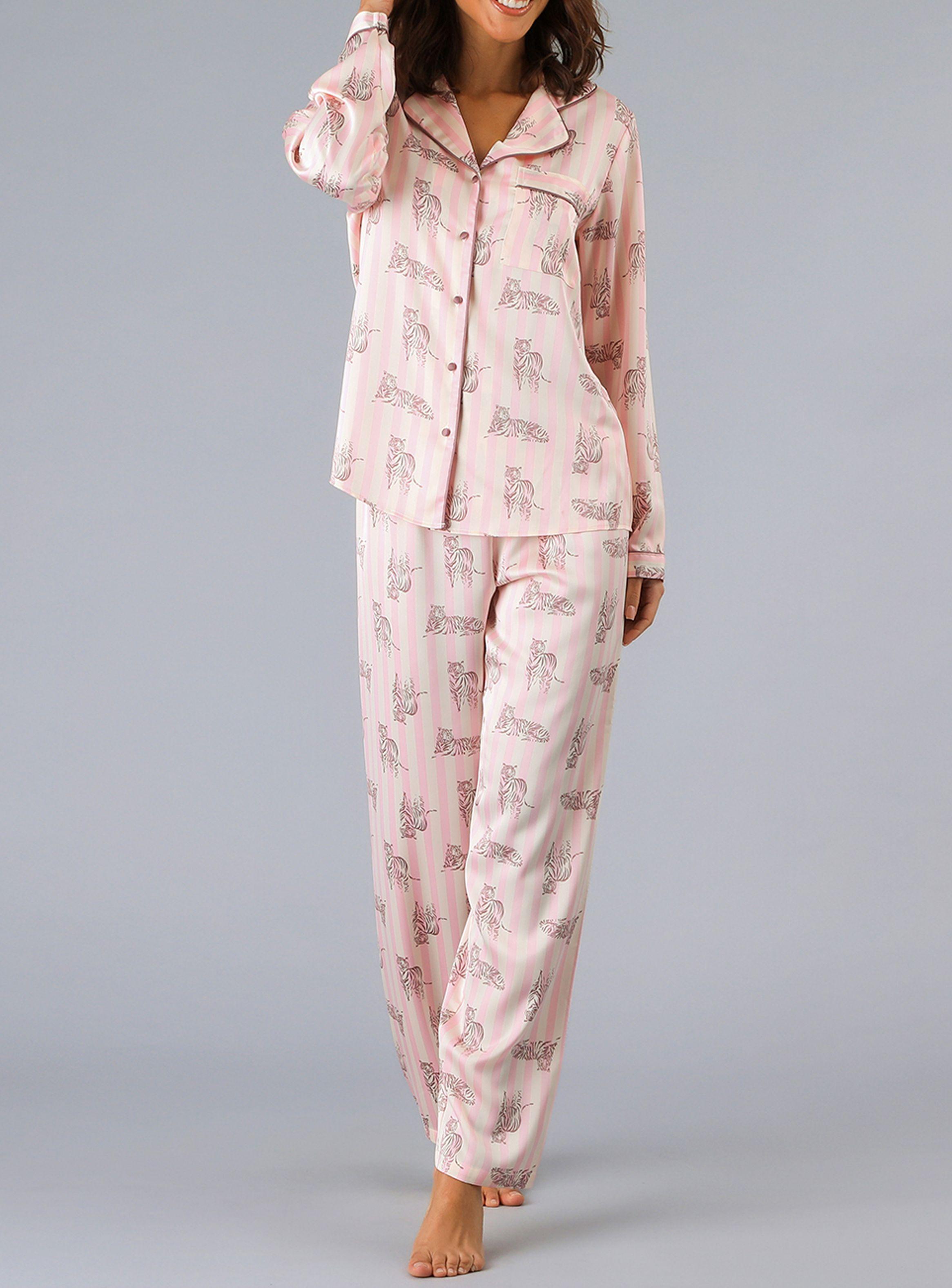 Set Camisero + Pantalón Satín Print Morado-0