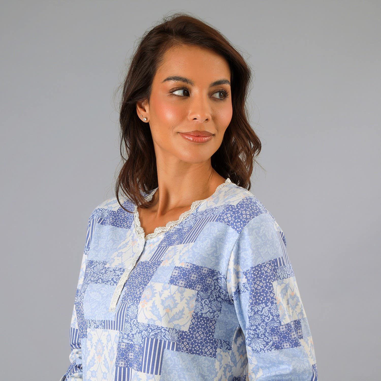 Camisola Print Abotonada-2