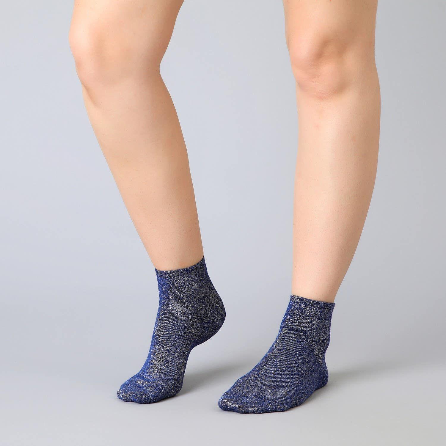 Calcetín 3X Pack Quarter Azul-3