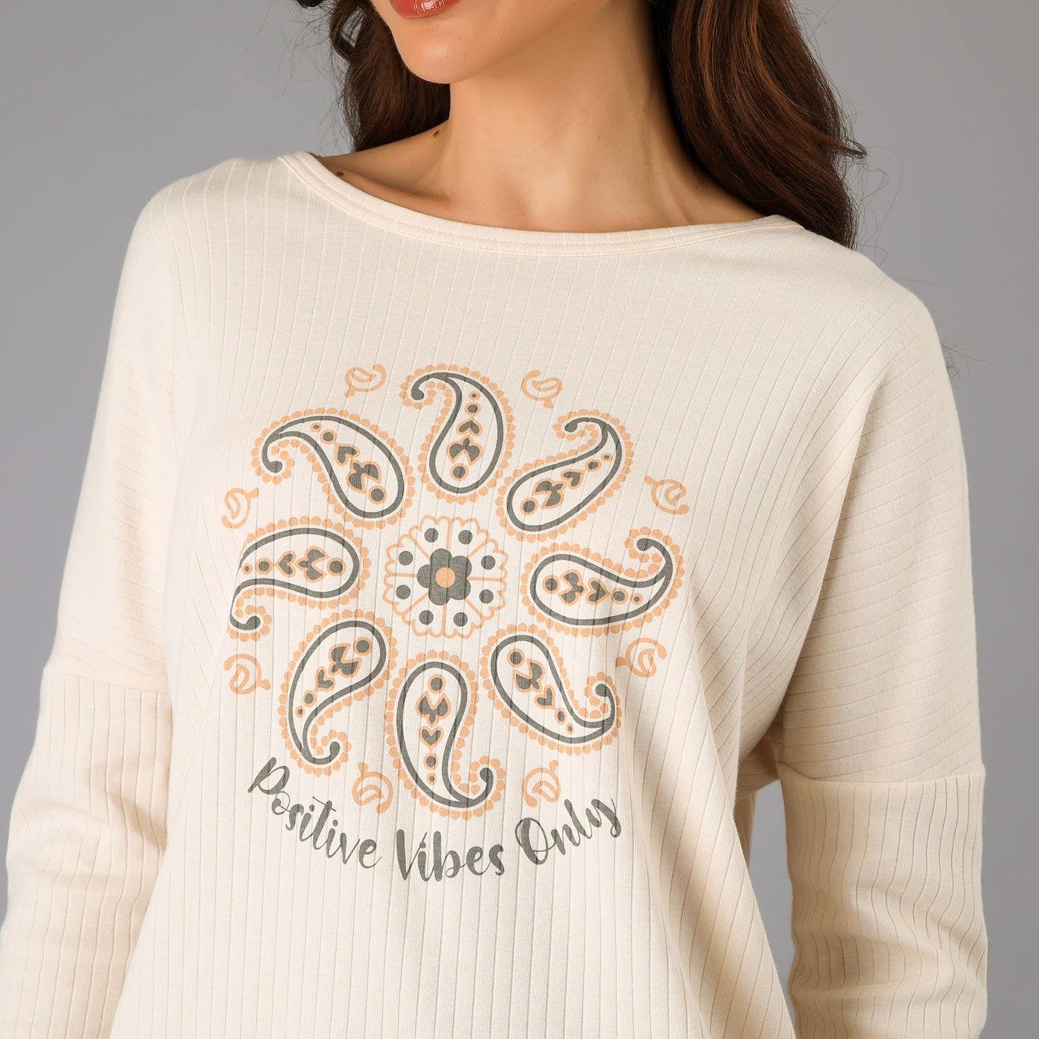 Pijama Polera Ajustable En Pretina Beige-2