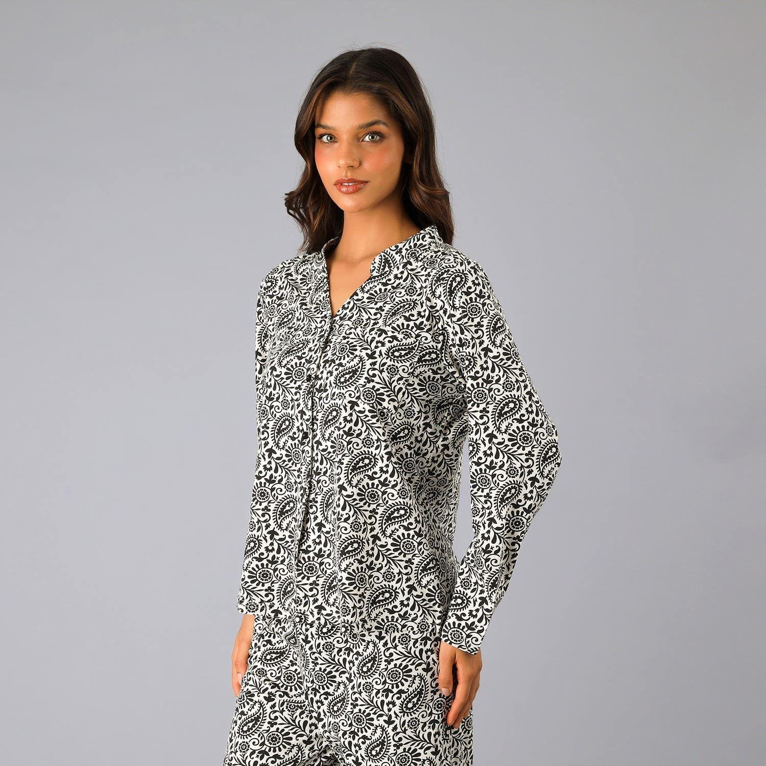 Set Camisero + Pantalón Cuello Mao-1