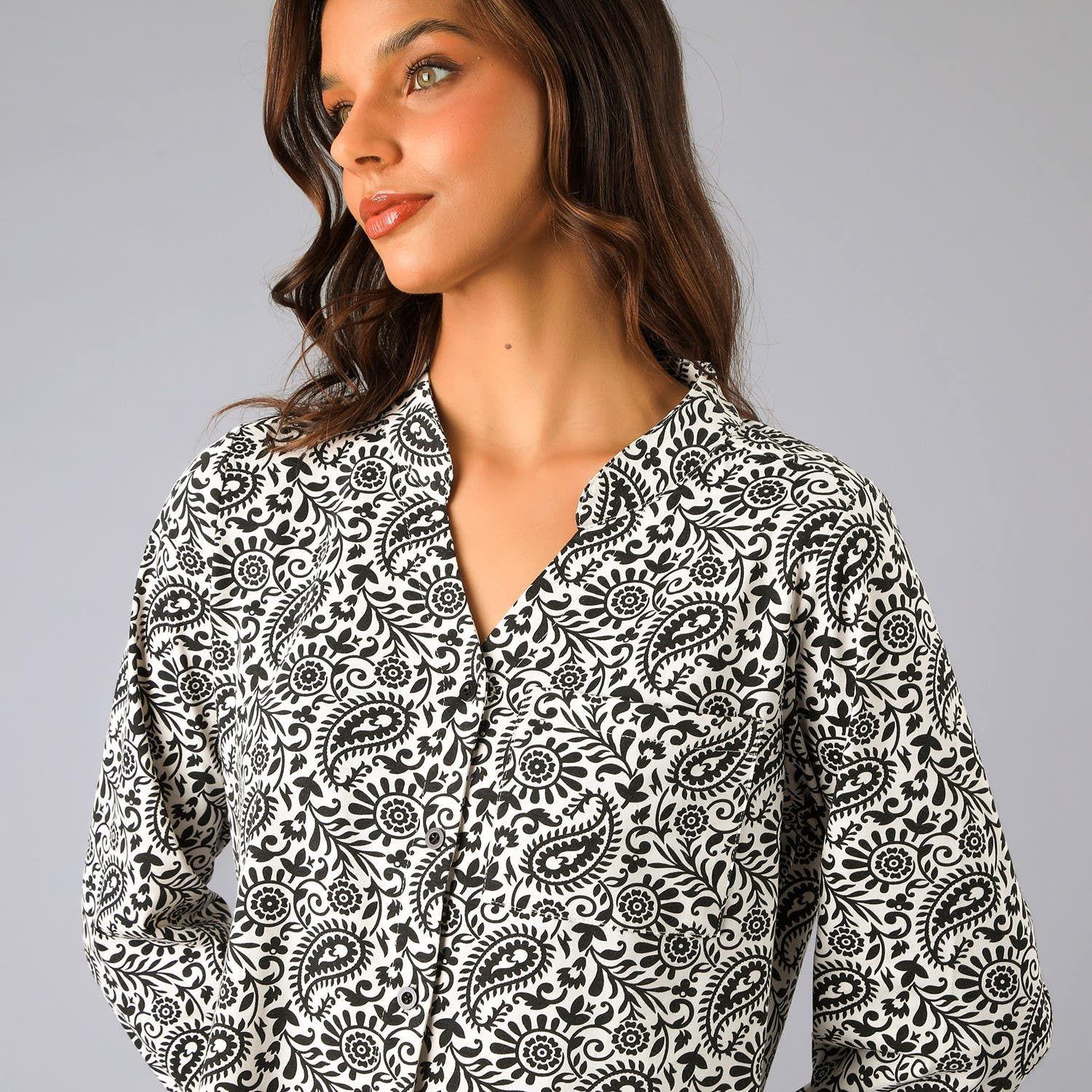 Set Camisero + Pantalón Cuello Mao-2