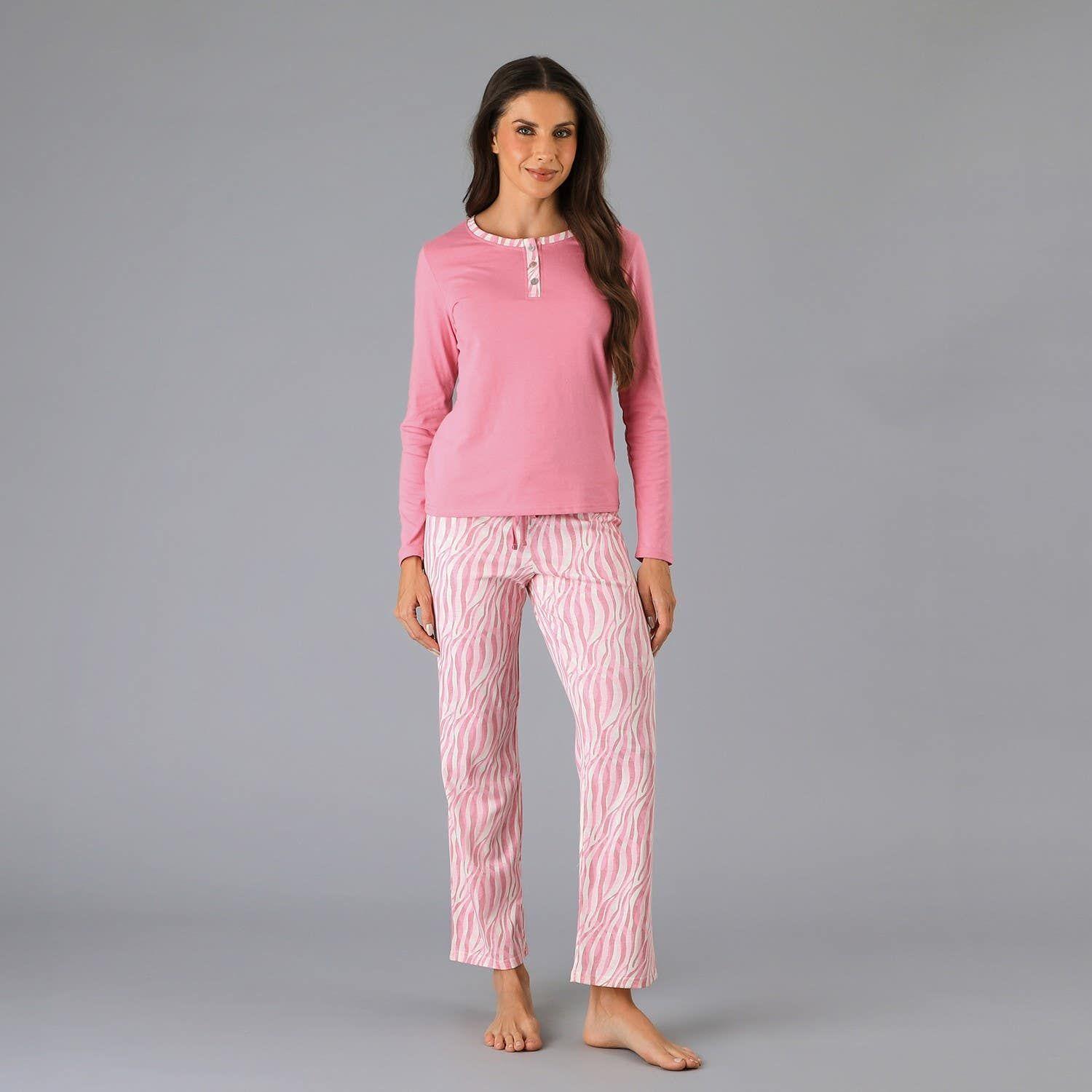 Pijamas Top + Pantalón En Caja Rosado-0