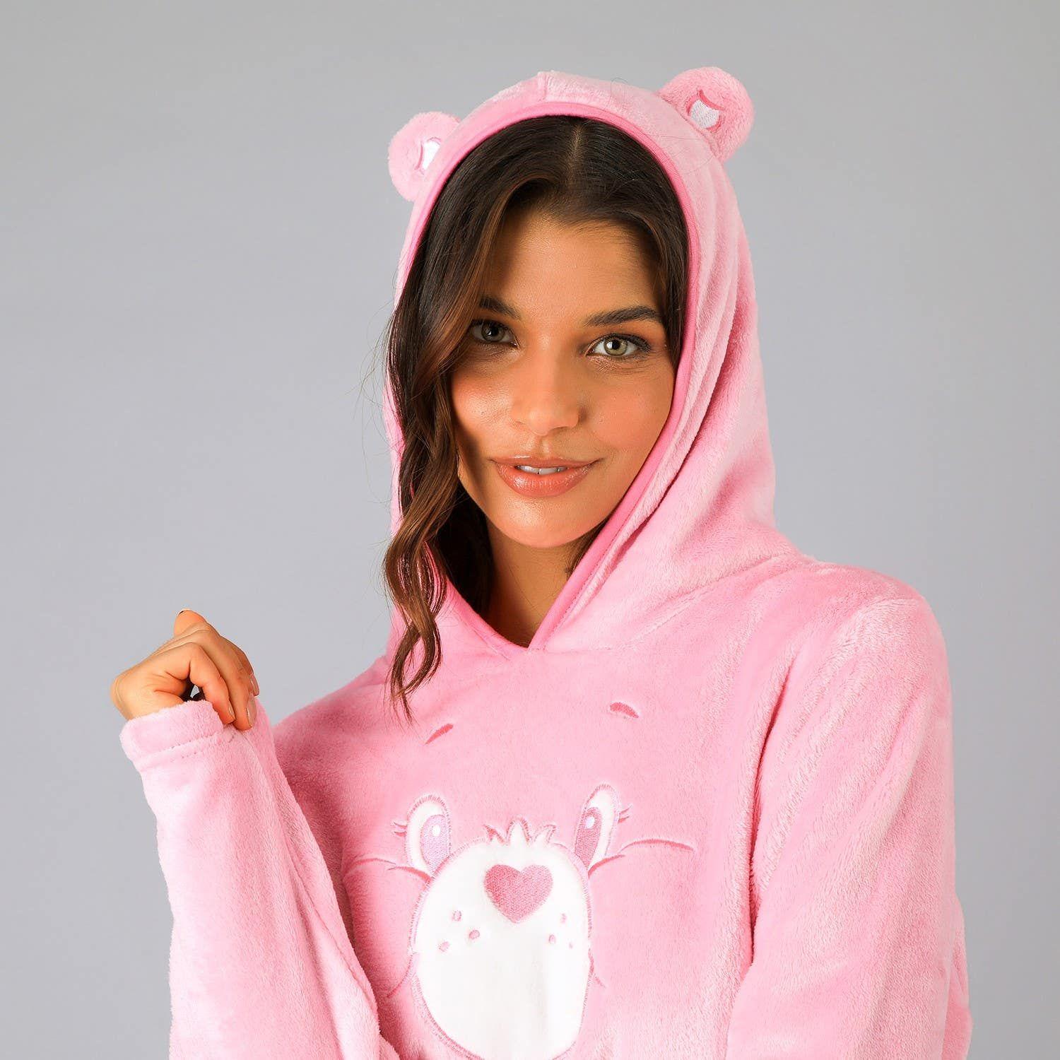 Pijama Coral/Microfleece Gorro Cariñositos-3