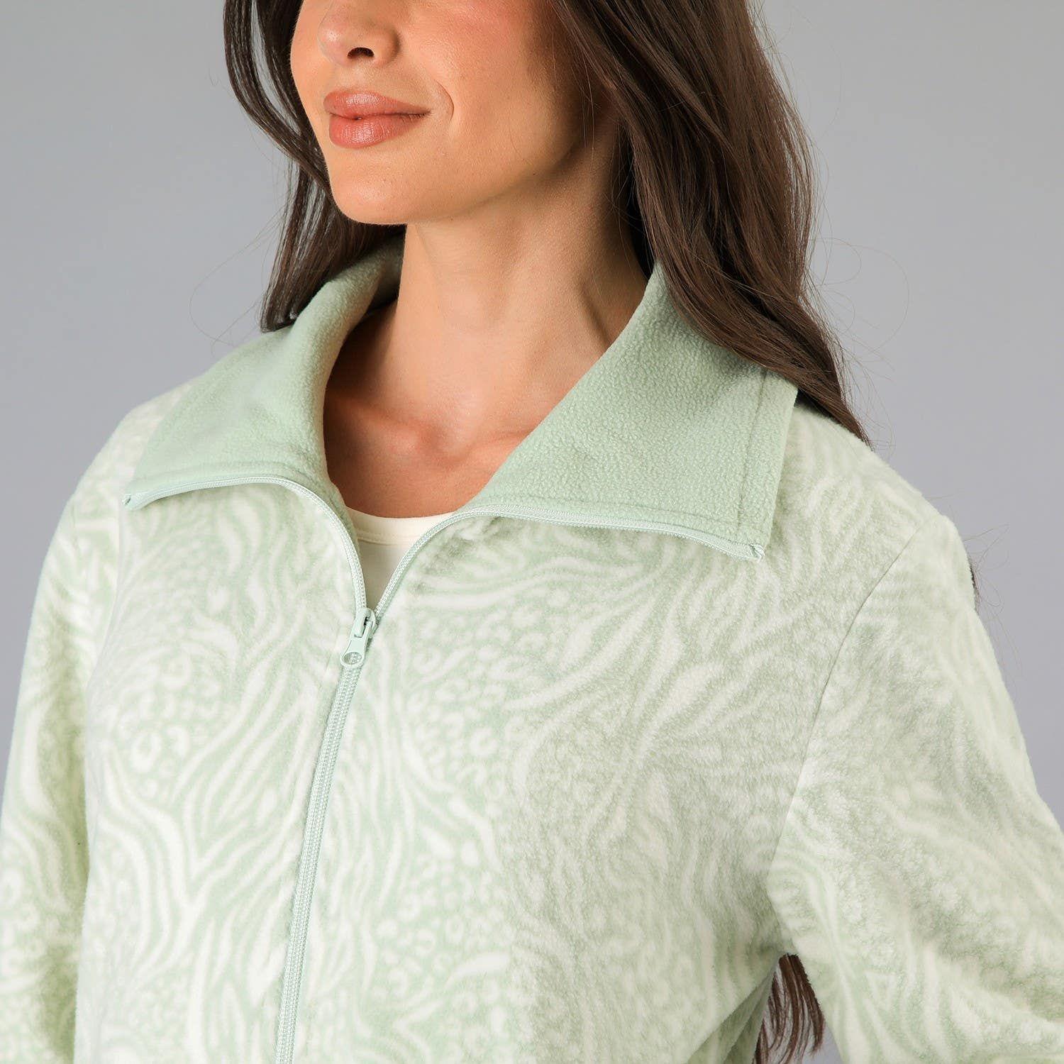 Pijama Micropolar Polerón/Polera 3Pz Verde-2