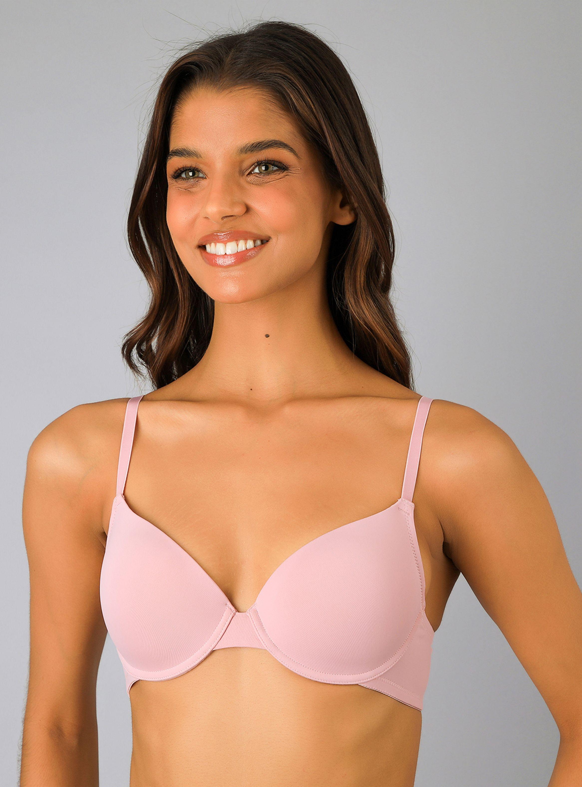 Pack 2X Sostén Perfect Cover Microsolid Rosado-2