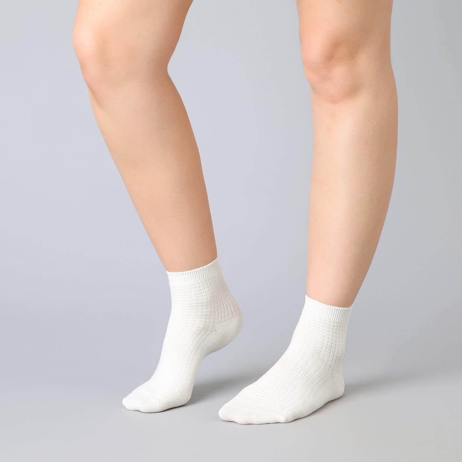 Pack 3X Calcetines Quarter Beige-2