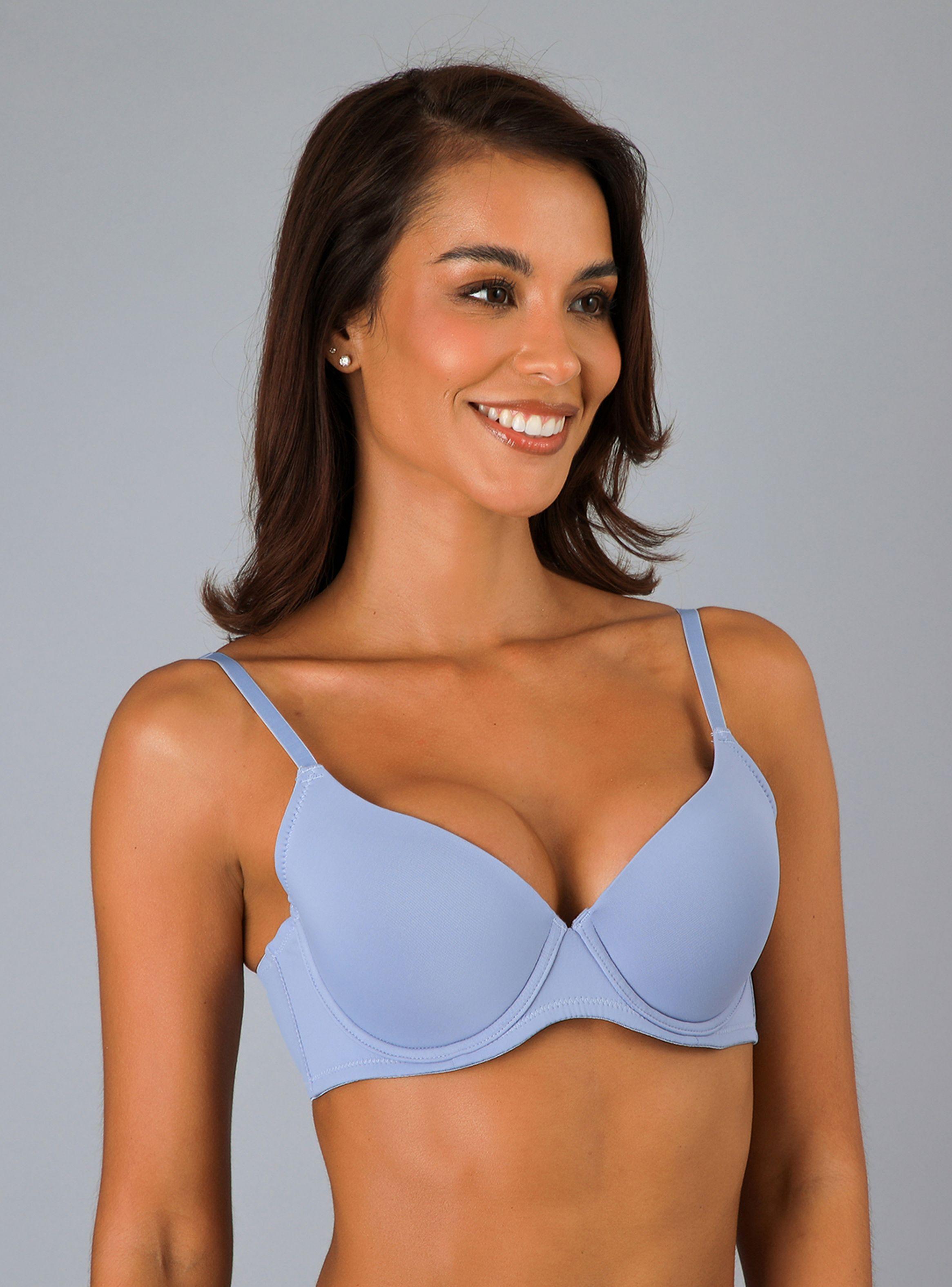 Pack 2X Sostén Perfect Cover Microprint Azul-2