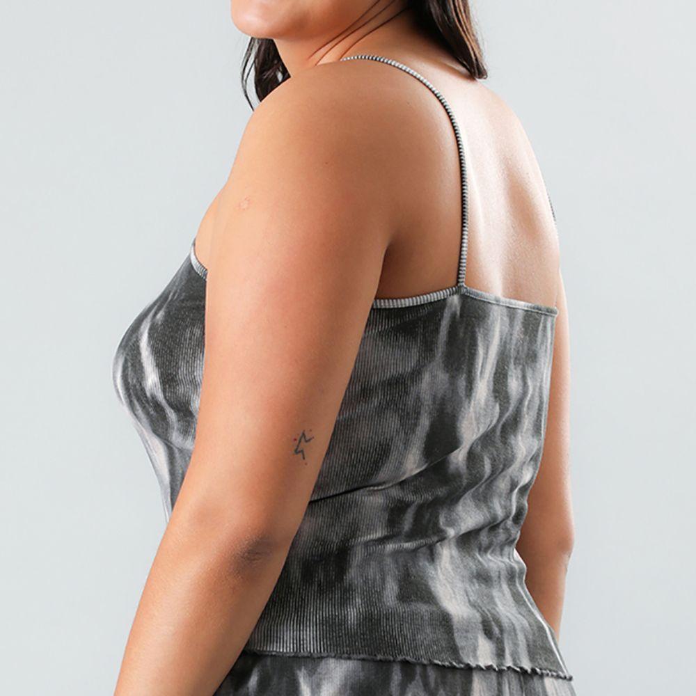 Polera Rib Sin Mangas-1