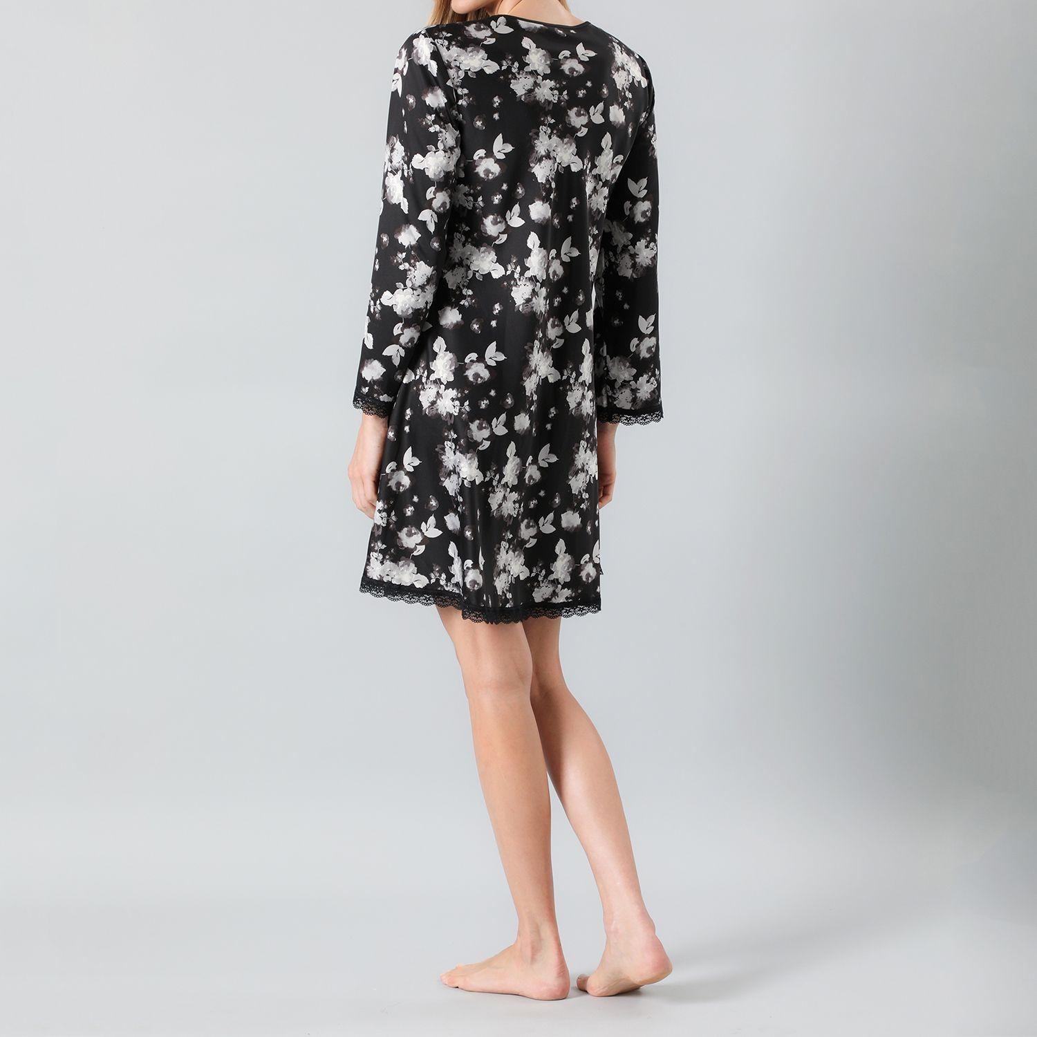 Camisola Amarra Satin Print M/Larga-2