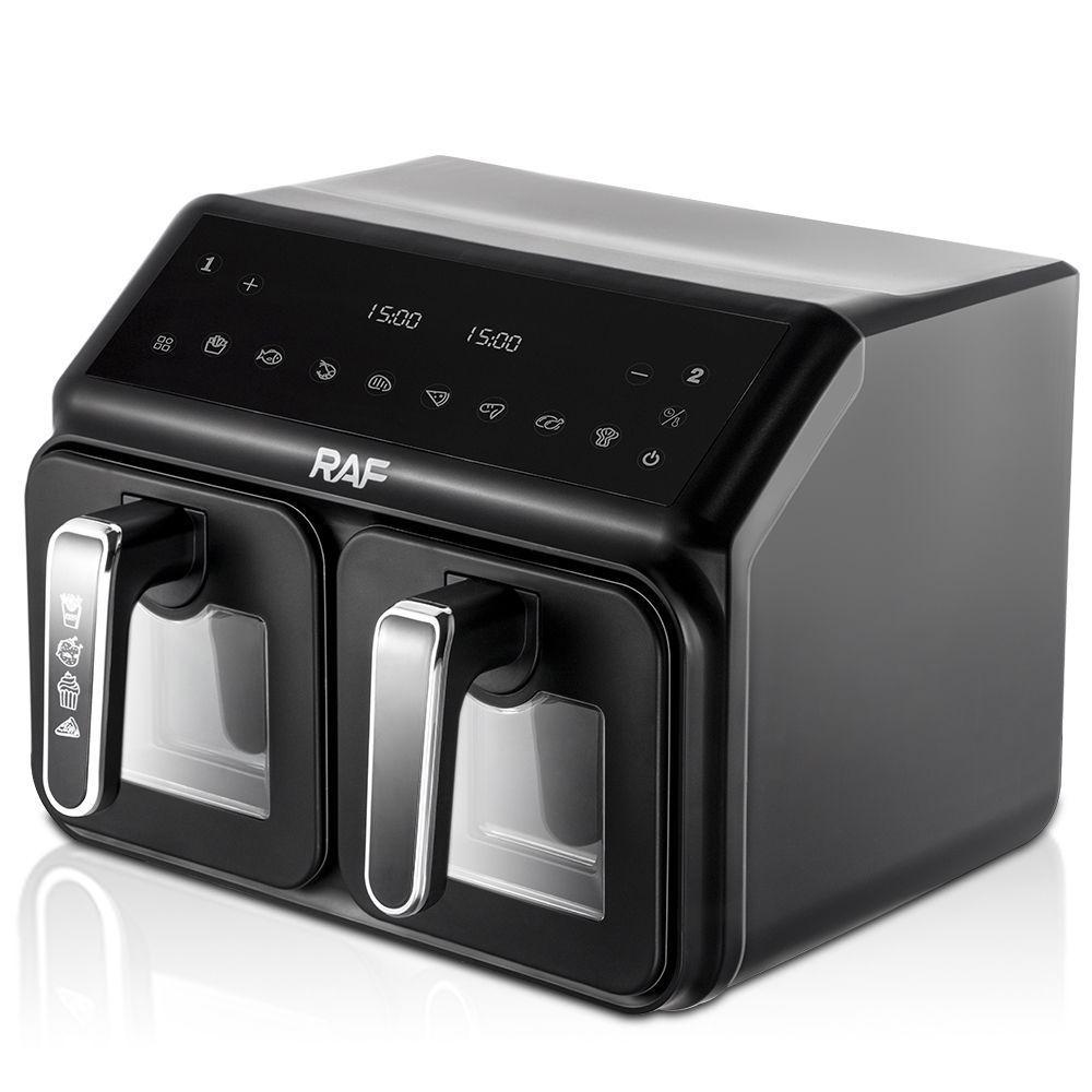 Freidora de Aire Doble Canastilla Multifuncional RAF R.5377 9 LITROS 2200W-0