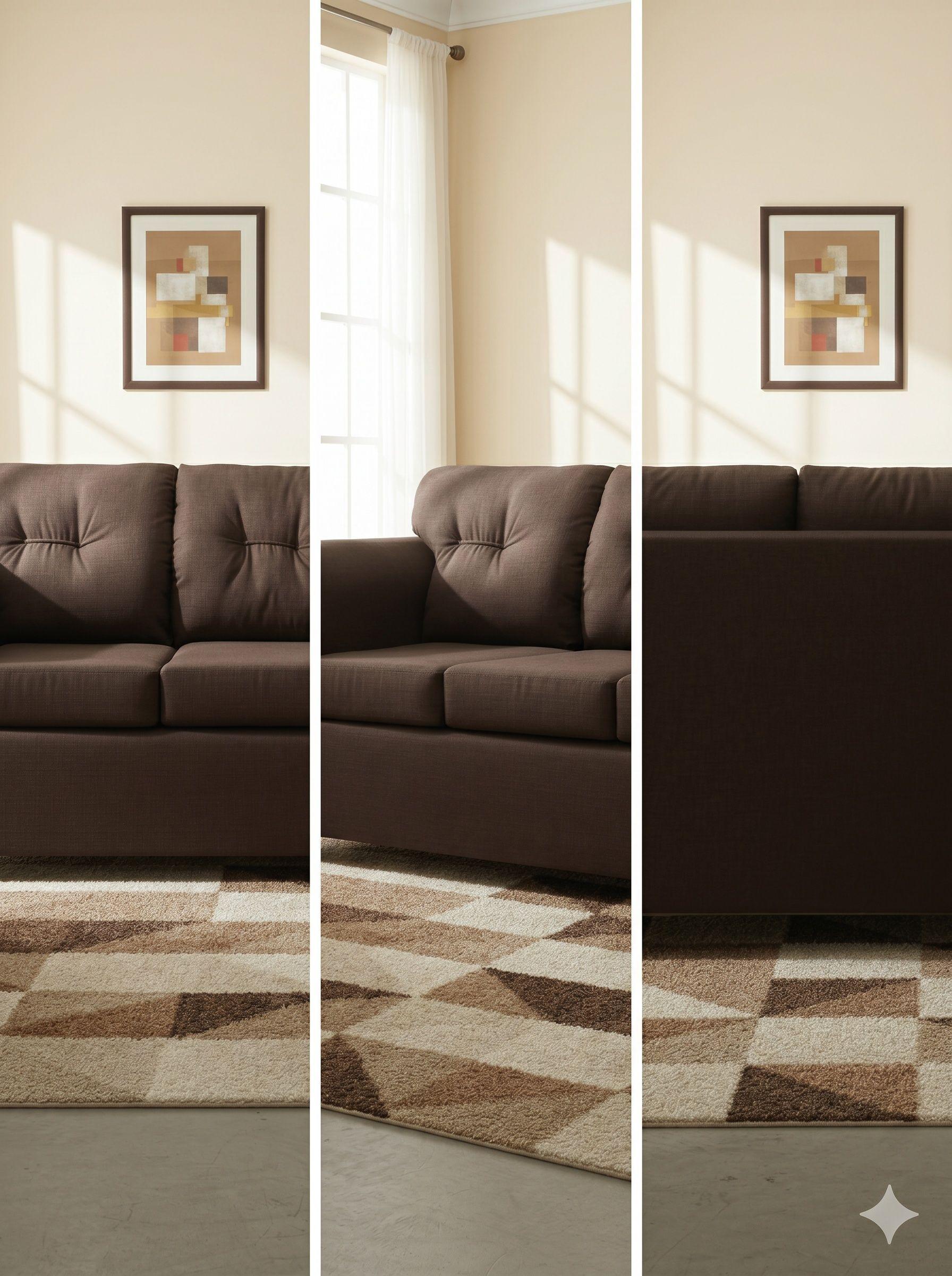 Sofa 3 Cuerpos Tela Chocolate Fancy Hogar-2