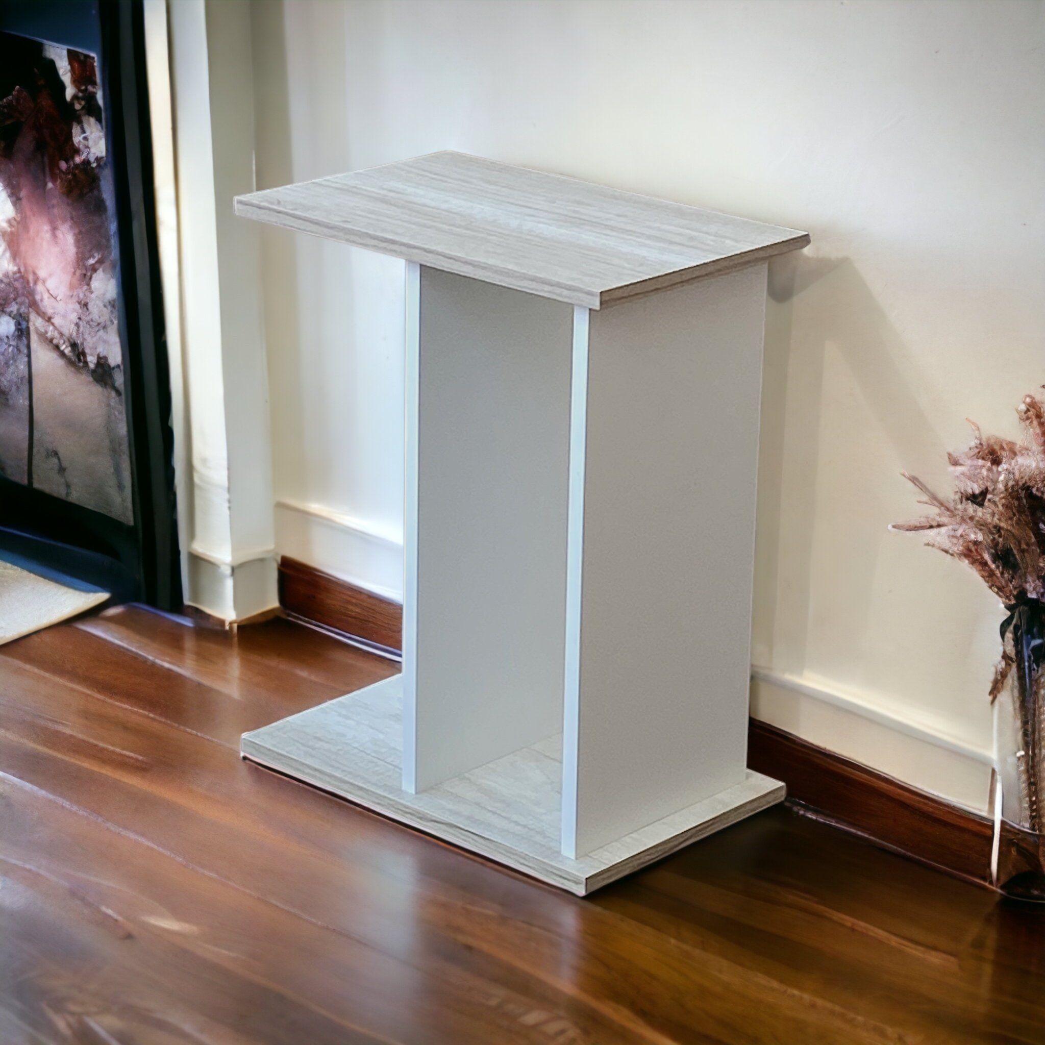 Repisa decorativa y mesa auxiliar -2