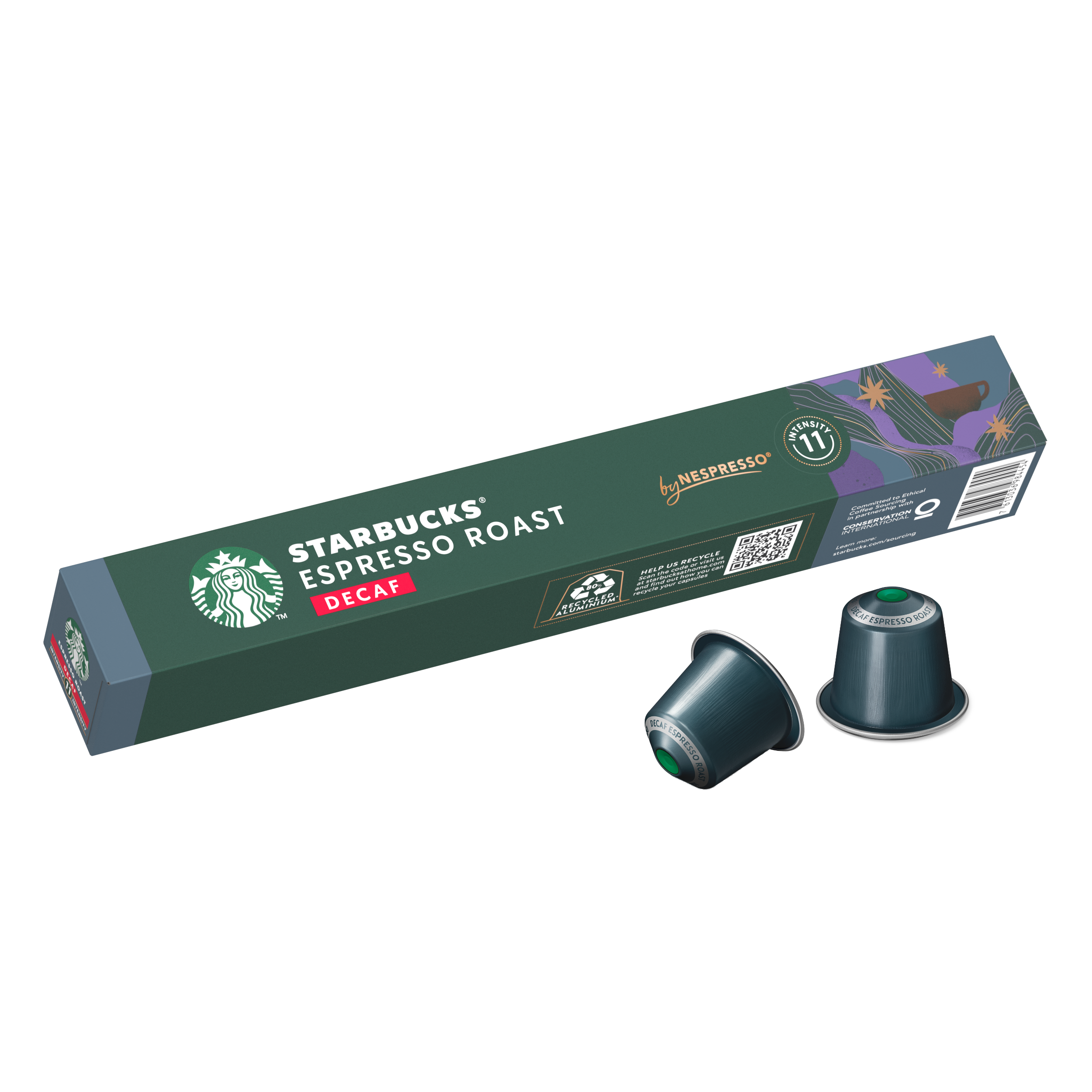 Cápsula De Café Starbucks By Nespresso Espresso Roast Decaf 57g Pack X3-0