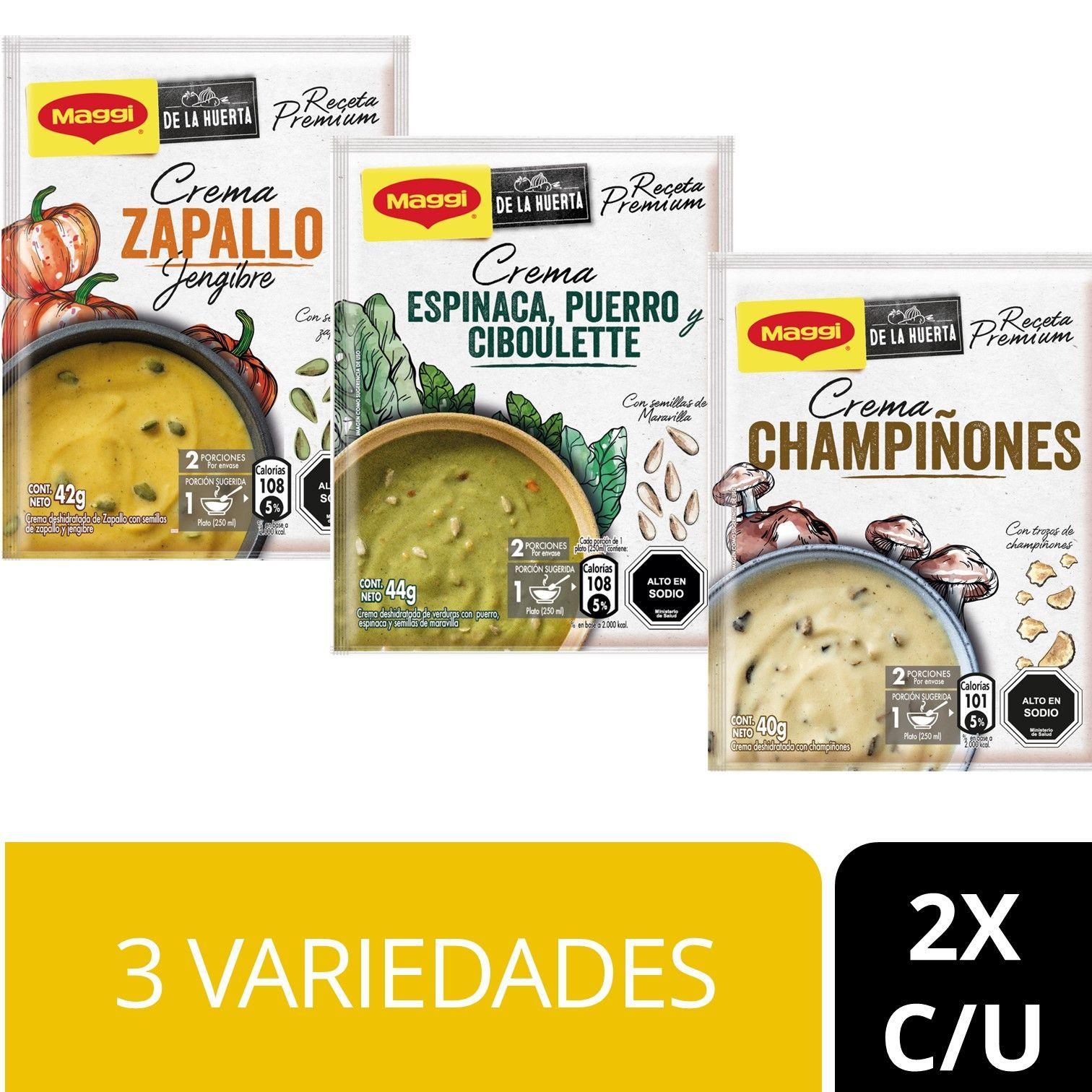Crema MAGGI® de la Huerta Tres Variedades X6 Unidades-0