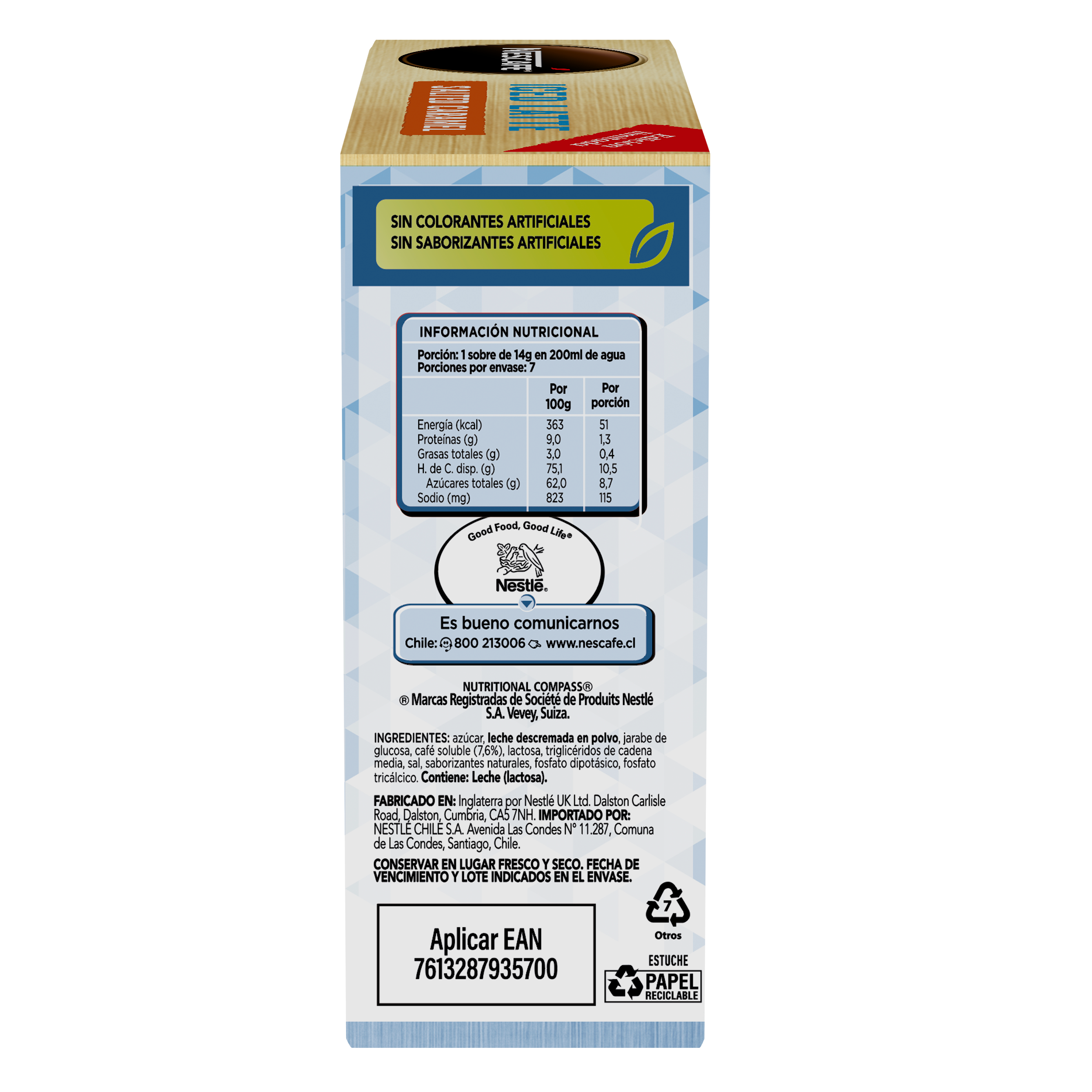 Café NESCAFÉ® Iced Latte Salted Caramel 98g 7 sobres-1