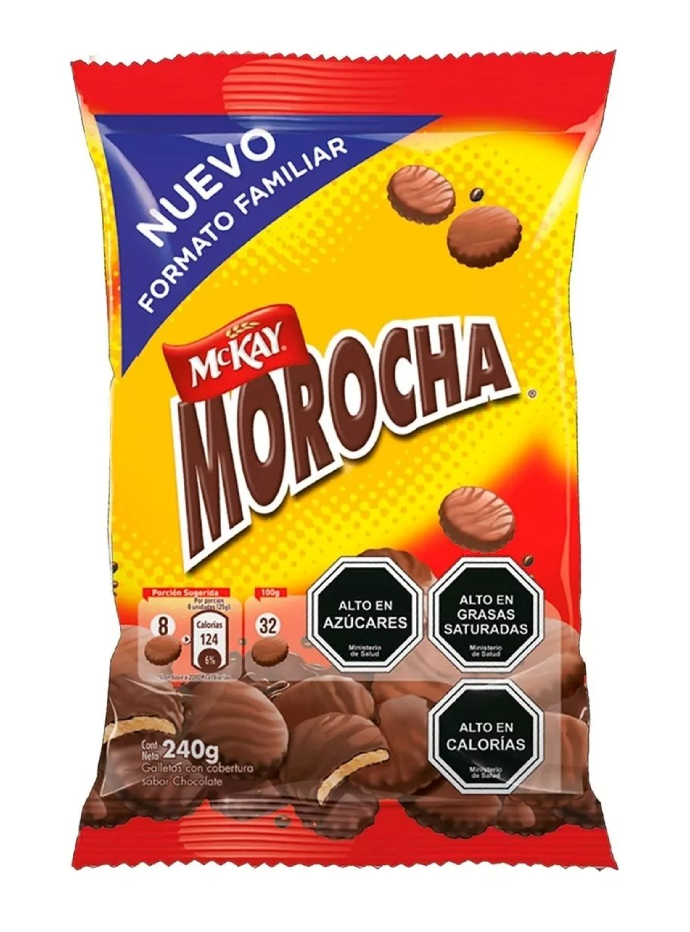 Galleta bañada MOROCHA® 240g Pack X8-0