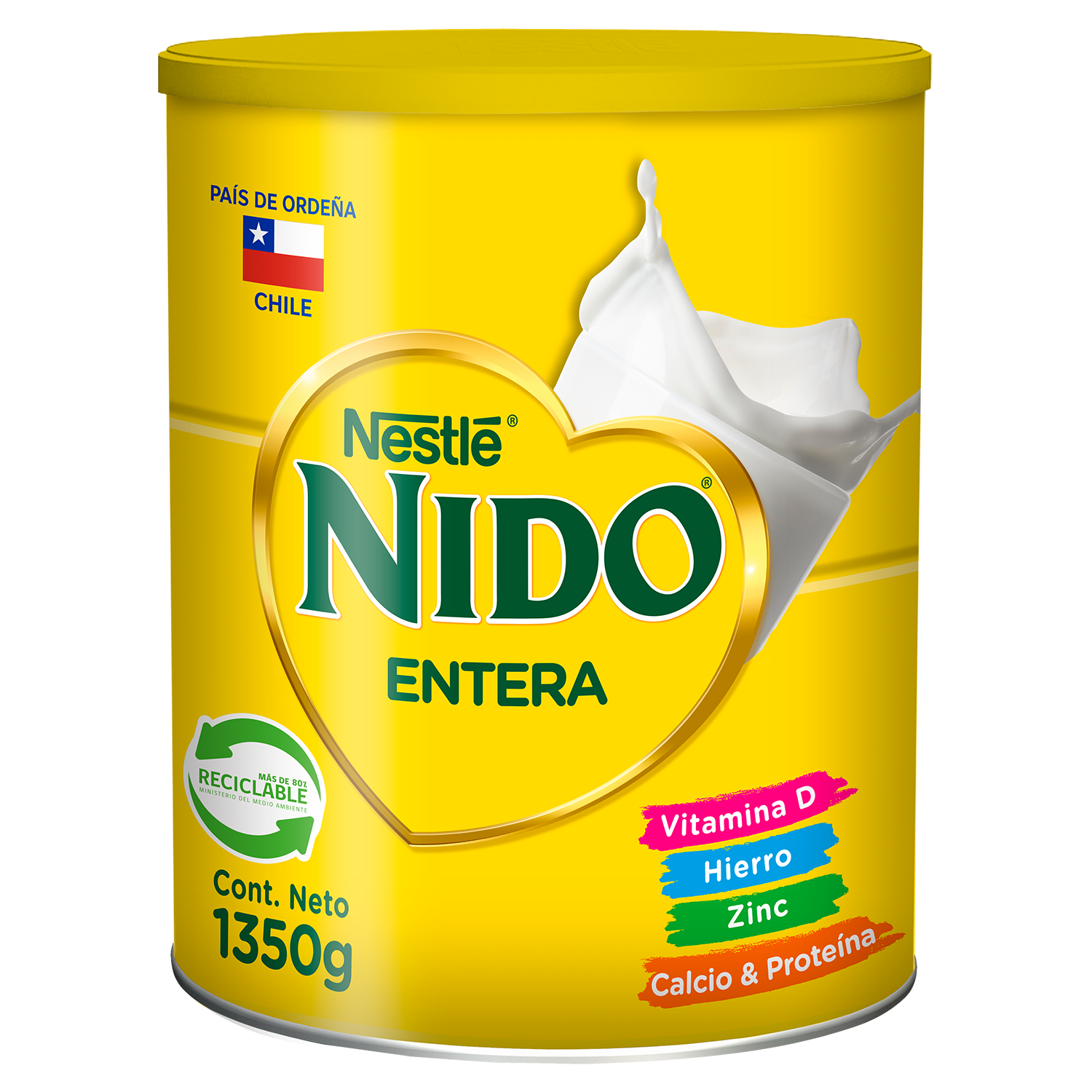 Leche en Polvo Nido® Entera Tarro 1350g-0