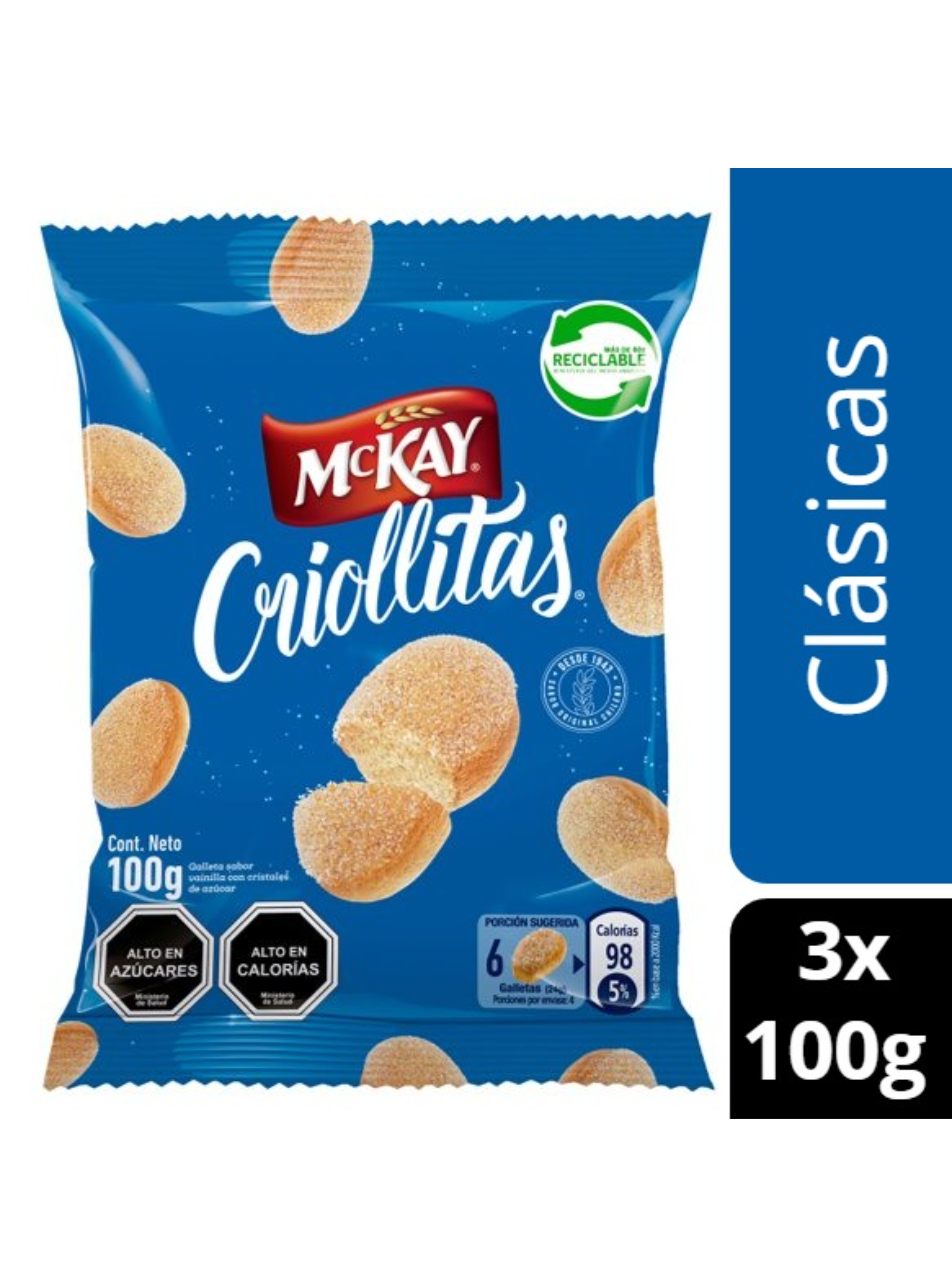 Galleta Mckay® Criollitas 100g Pack X3-0